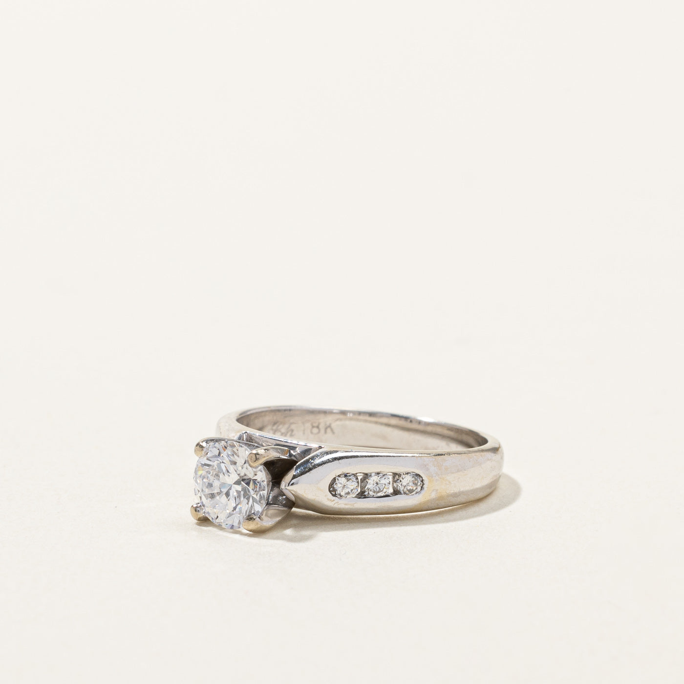 0.89ctw SI1 E High Set Diamond Engagement Ring - Size 6 | Sparkling Solitaire Wedding Band for Proposal, Anniversary & Special Occasions