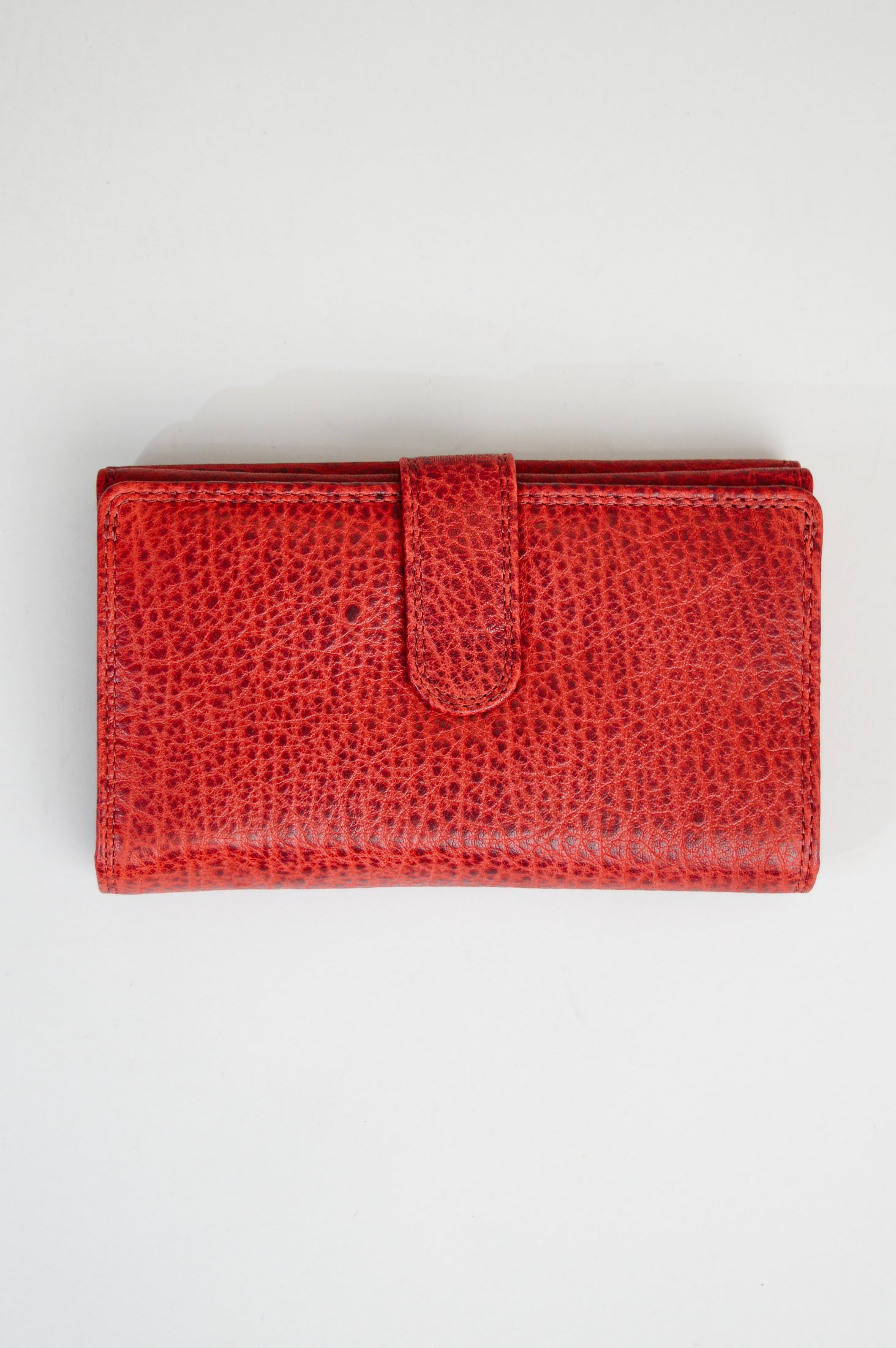 Adrian Klis 101 Genuine Leather Women's Wallet - Red | Stylish & Durable Ladies Wallet for Everyday Use, Travel & Gift Giving