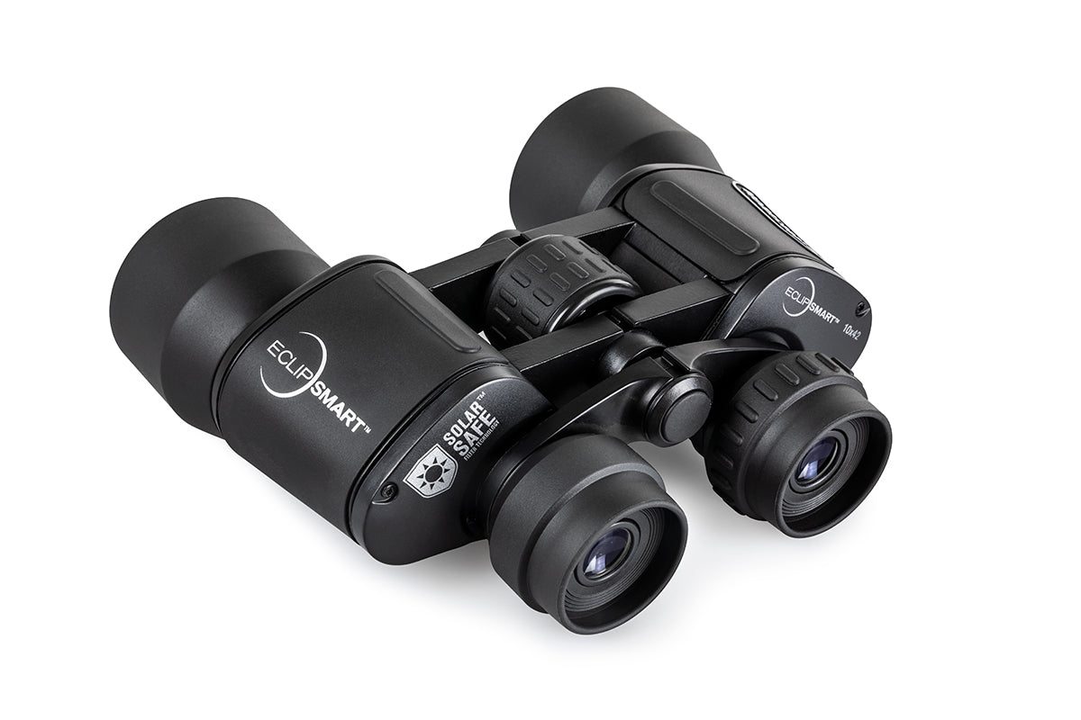 EclipSmart 10X42mm Porro Prism Solar Binoculars - Used | High Power Astronomy Binoculars for Solar Eclipse, Bird Watching & Stargazing