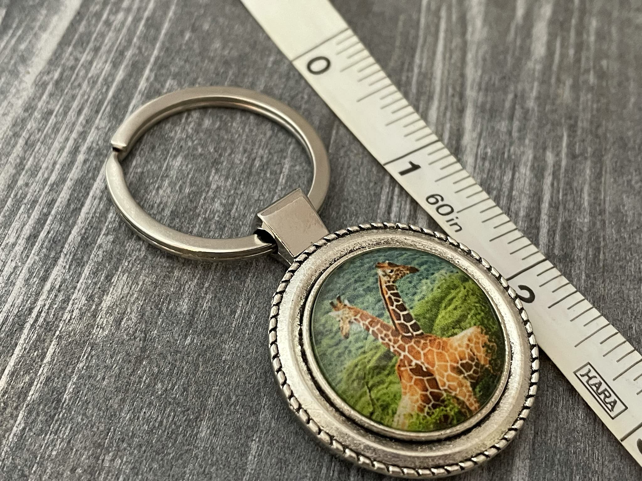 Giraffe Keychain for Women - Durable Animal Key Ring for Bags & Keys