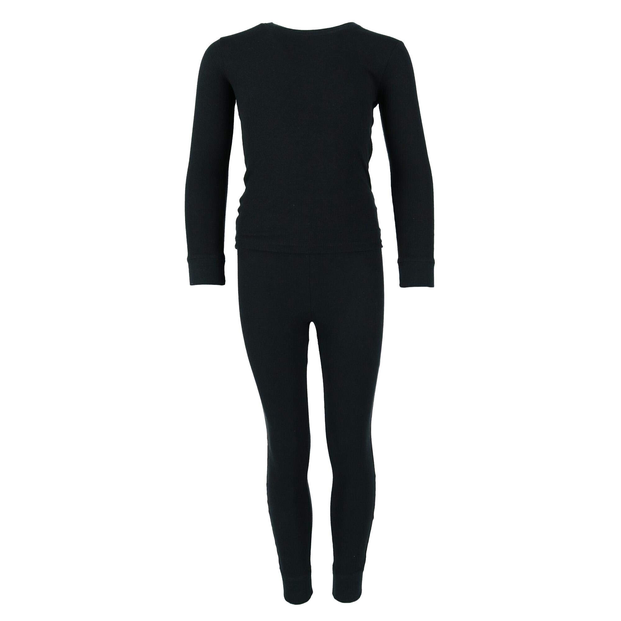 Toddler Waffle Thermal Long Underwear 2-Piece Set - Warm Winter Base Layer for Boys & Girls - Perfect for Cold Weather, Outdoor Play & Snow Activities