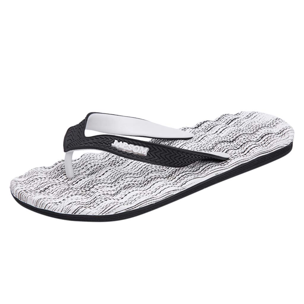 **Men's Comfortable Non-Slip Flip Flop Slippers with Arch Support - Summer Indoor & Outdoor Casual Wear for Flat Feet - Perfect for Home, Beach, and Poolside Relaxation**
