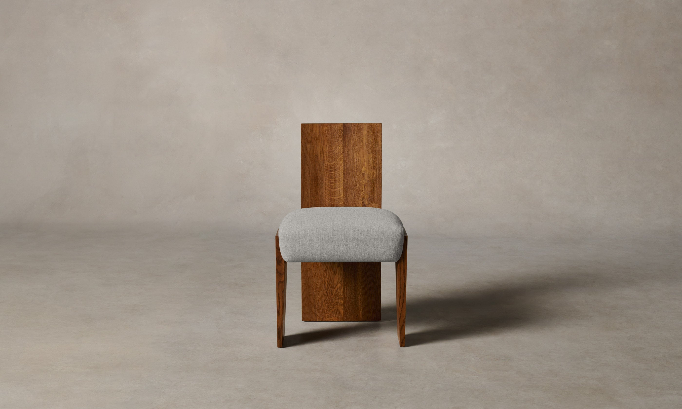 Garrett Dining Chair - Modern Merino Heather Grey Upholstered Seat - Perfect for Kitchen, Dining Room & Office Use