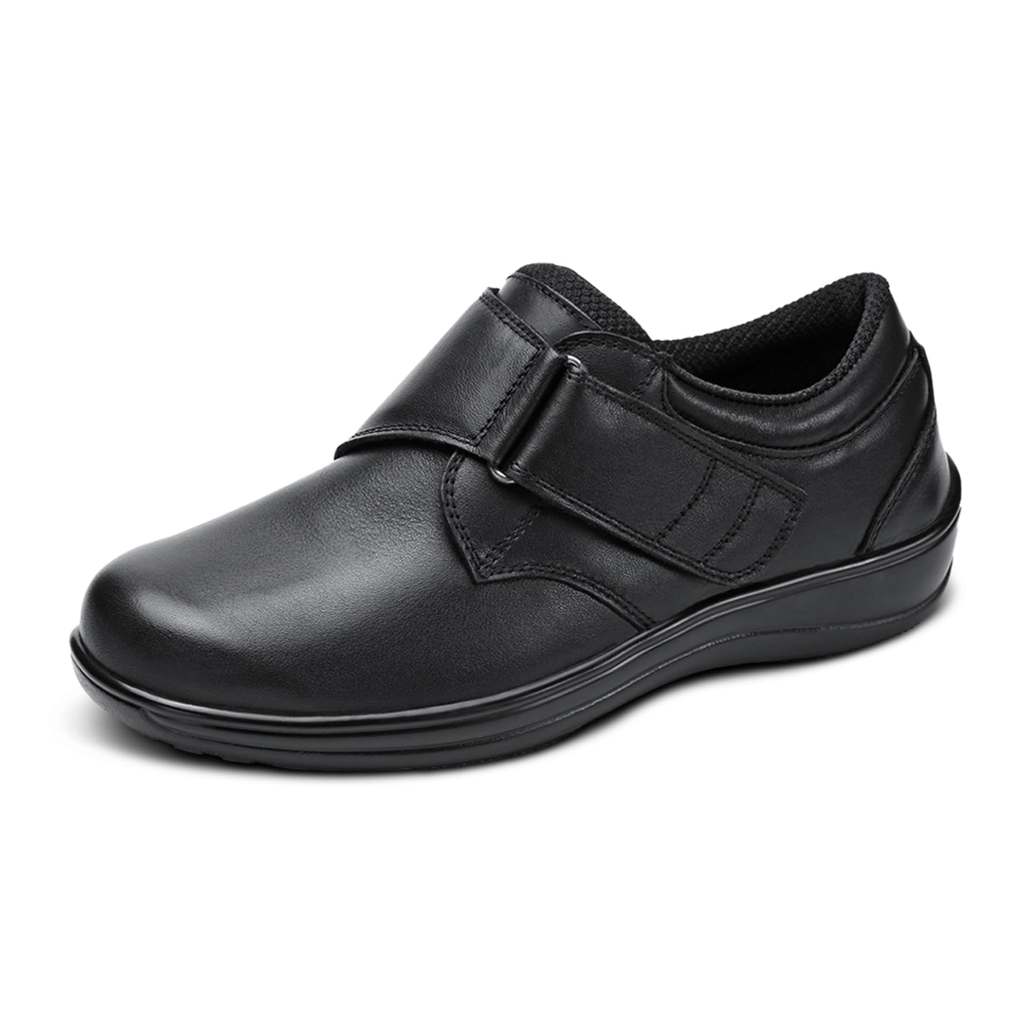 Orthofeet Women's Orthopedic Leather Walking Shoes - Arcadia Casual Comfort Shoes for Plantar Fasciitis, Arch Support & Pain Relief - Perfect for Work, Travel & Everyday Wear