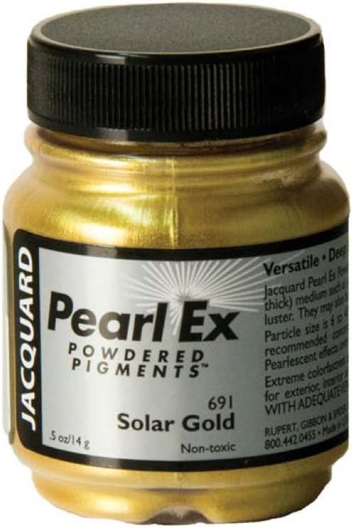 Pearl Ex Powdered Pigments - Jacquard Metallic Paint for Arts & Crafts - 1/2 oz - Perfect for Scrapbooking, Card Making & DIY Projects