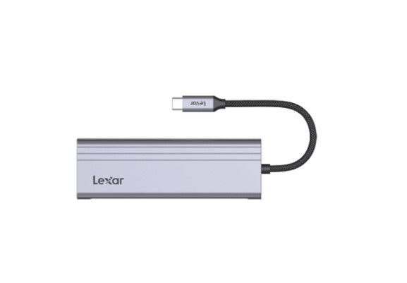 Lexar H31 7-in-1 USB C Hub Adapter with 4K HDMI, USB 3.0, SD/TF Card Reader - Perfect for MacBook Pro, Chromebook & Windows Laptops