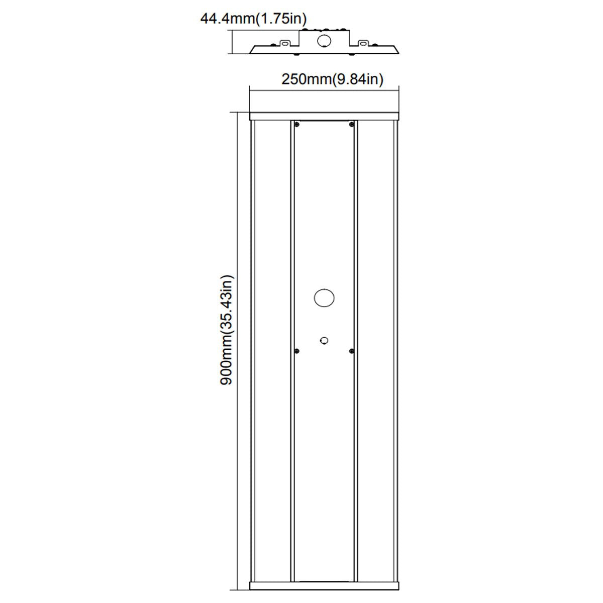 3ft LED Linear High Bay Light Fixture - 300W, 41500 Lumens, 5000K Daylight White, 120-277V - Perfect for Warehouses, Garages & Commercial Spaces
