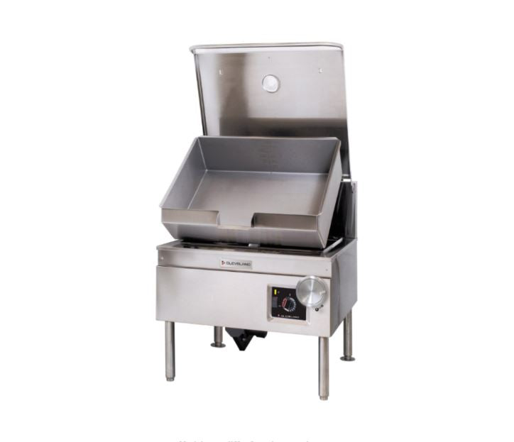 30 Gallon Electric Tilt Skillet - Garland Cleveland PowerPan Commercial Grade for Restaurants, Catering & Food Trucks - Perfect for Large Batch Cooking, Frying & Sautéing