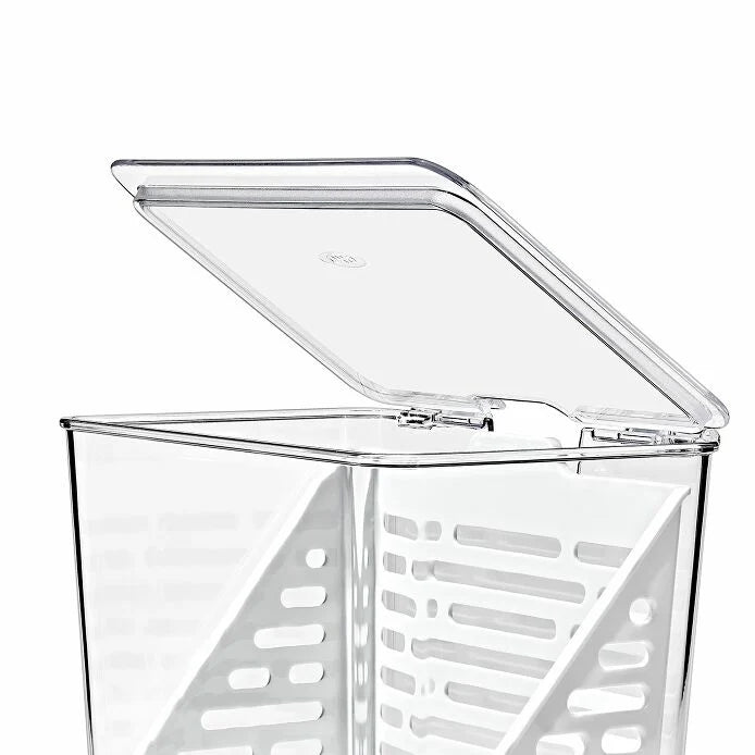 Fresh Produce Saver & Herb Keeper Container - Extend Shelf Life of Fruits, Vegetables and Herbs | Perfect for Kitchen Storage, Meal Prep and Healthy Lifestyle