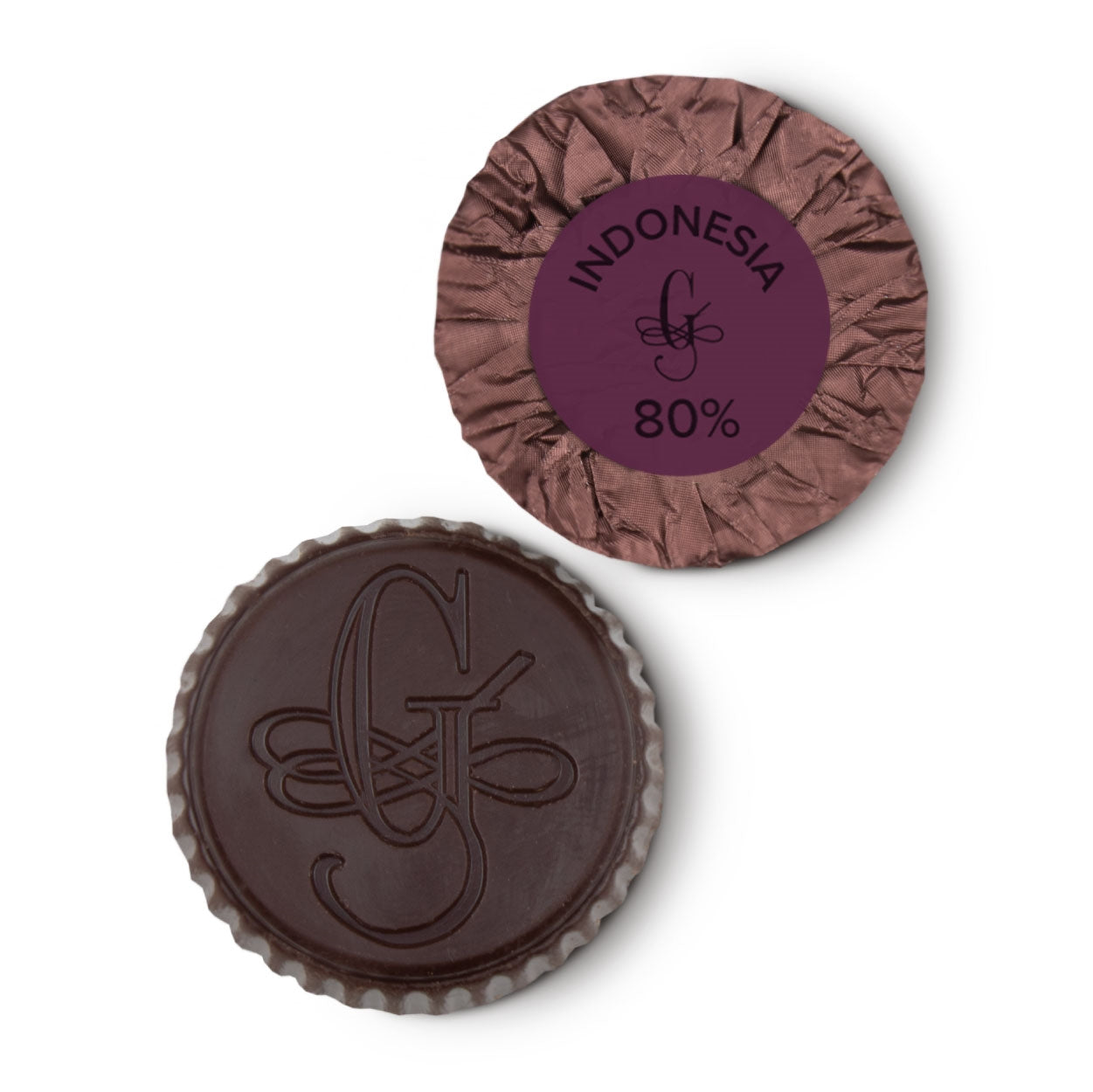 Guido Gobino Premium 80% Dark Chocolate Disks - 25 Pieces - Indonesian Cocoa - Perfect for Baking, Gifts & Gourmet Desserts