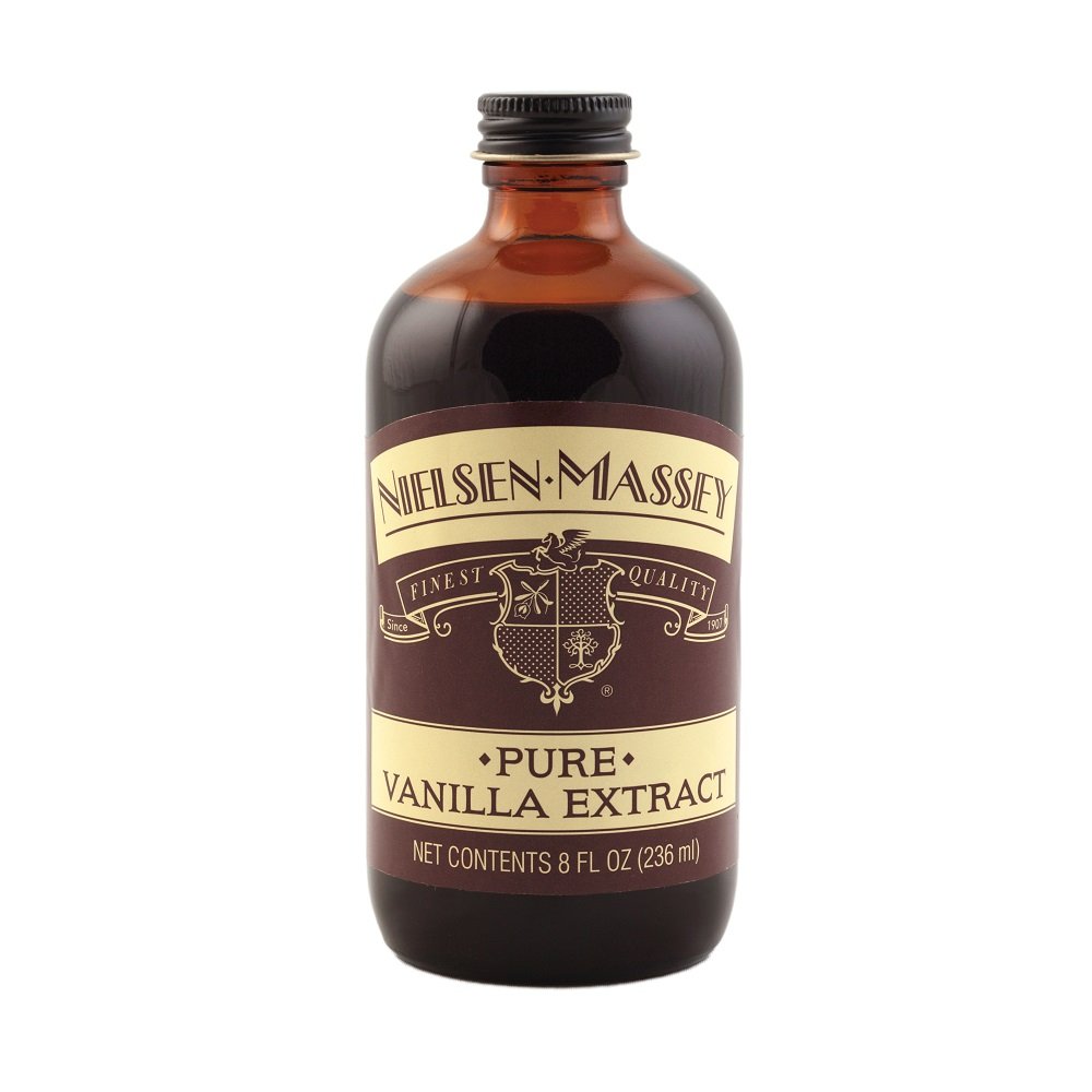 Nielsen-Massey Pure Vanilla Extract - 8oz Bottle for Baking, Cooking & Desserts | Premium Flavor Enhancer for Cakes, Cookies & Ice Cream