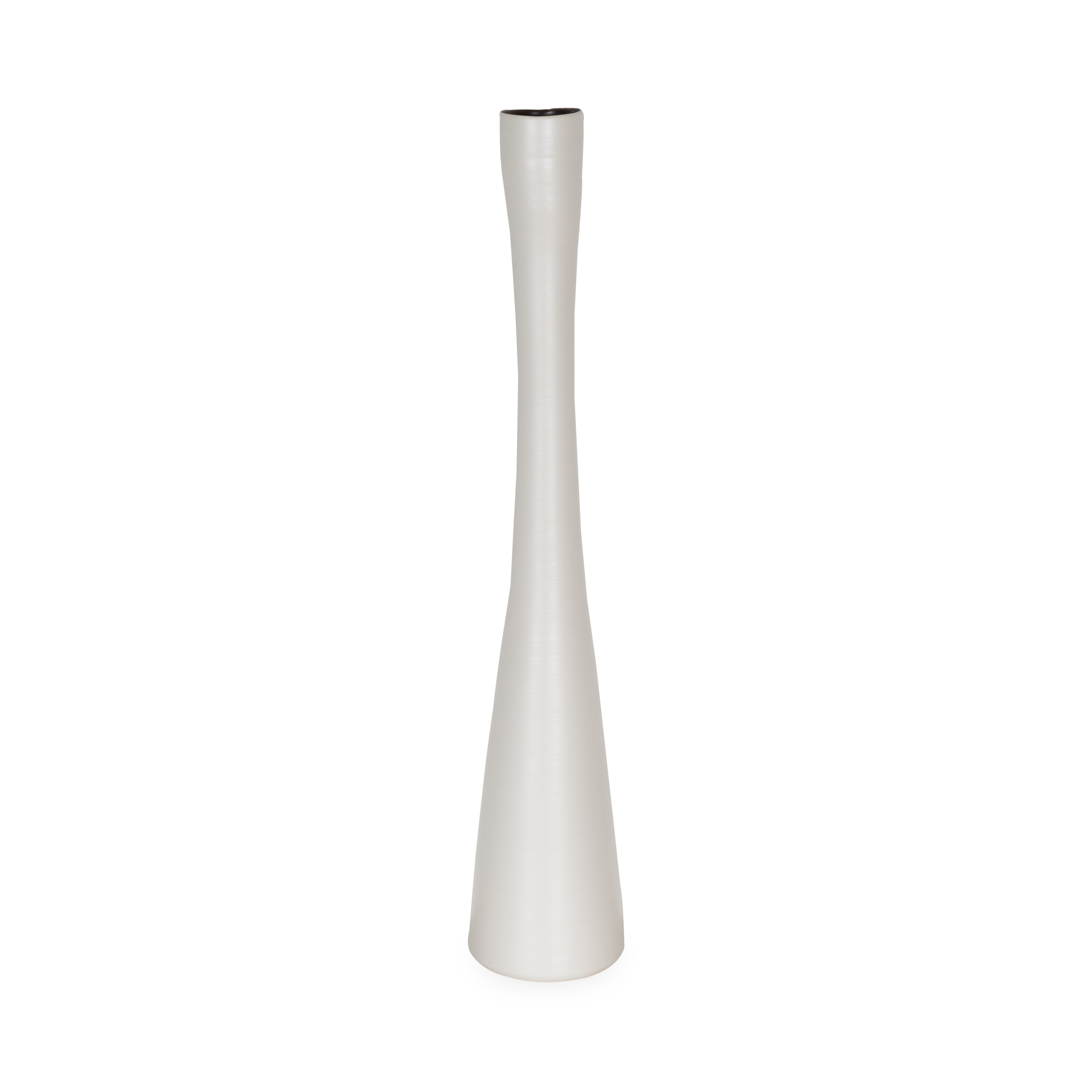 Elegant Linen Flute Vase - 24 Inch Tall Home Decor for Living Room, Dining Table, and Wedding Centerpieces