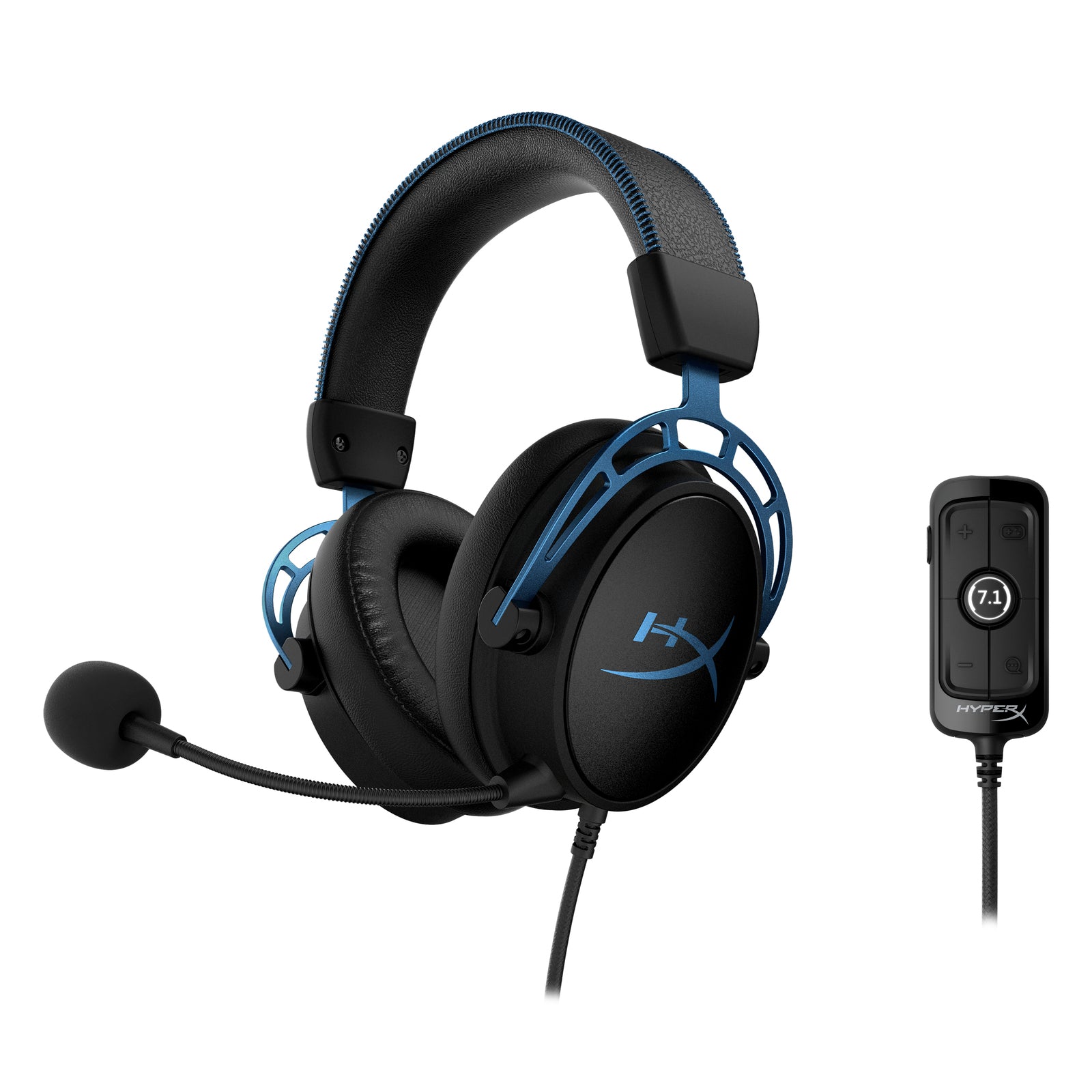 HyperX Cloud Alpha S Gaming Headset - 7.1 Surround Sound, Dual Chamber Drivers, for PC, PS4, Xbox - Perfect for Competitive Gaming & Streaming