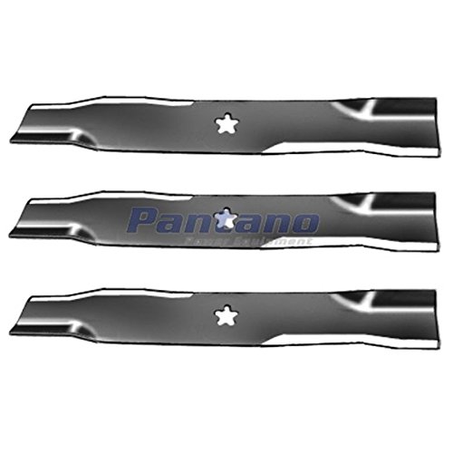 3-Pack Genuine USA-Made Replacement Blades for Craftsman, Poulan, Husqvarna Lawn Mowers - Fits 48
