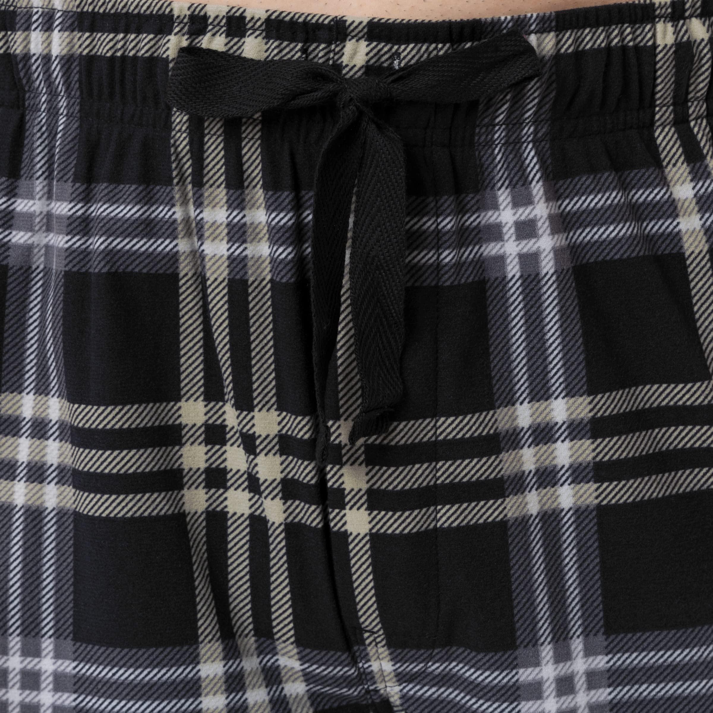 Van Heusen Men's Flannel Fleece Sleep Pants - Soft & Warm Winter Lounge Pajama Bottoms for Cozy Nights at Home