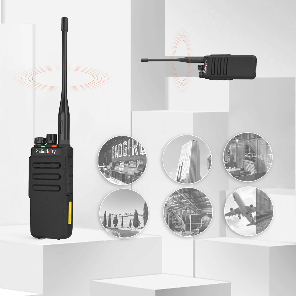 Radioddity GD-77S Dual Band DMR Radio | 5W Power | 2 Time Slot DMR | 2200mAh Battery | USB Programming Cable Included | for Ham Radio & Emergency Communication