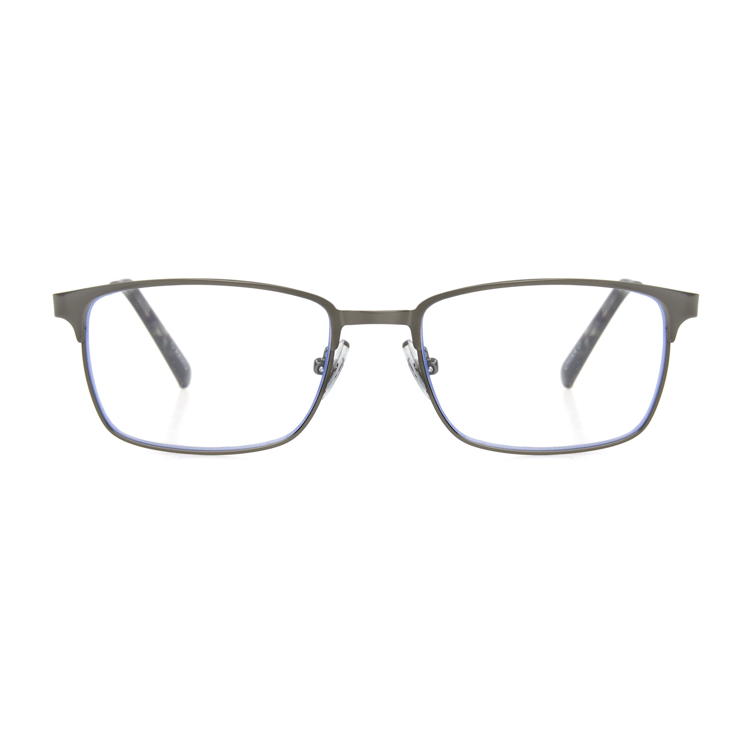 Foster Grant Braydon Blue Light Blocking Multi-Focus Reading Glasses - Rectangular Frame for Computer, Reading & Office Use