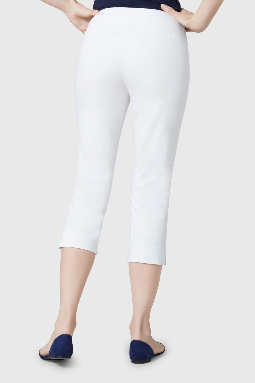 Lisette L Montreal Jupiter Stretch Capri Pants with Pockets - Comfortable Women's Workout & Yoga Pants for Running, Gym & Lounge Wear