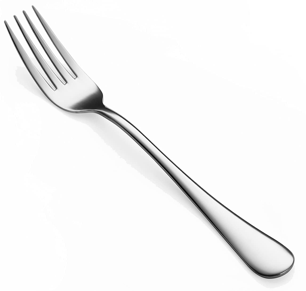 8-Piece Stainless Steel Dinner Forks Set - Mirror Polished, Dishwasher Safe, 8.05 Inch Modern Flatware Cutlery for Home, Restaurant & Party Dining