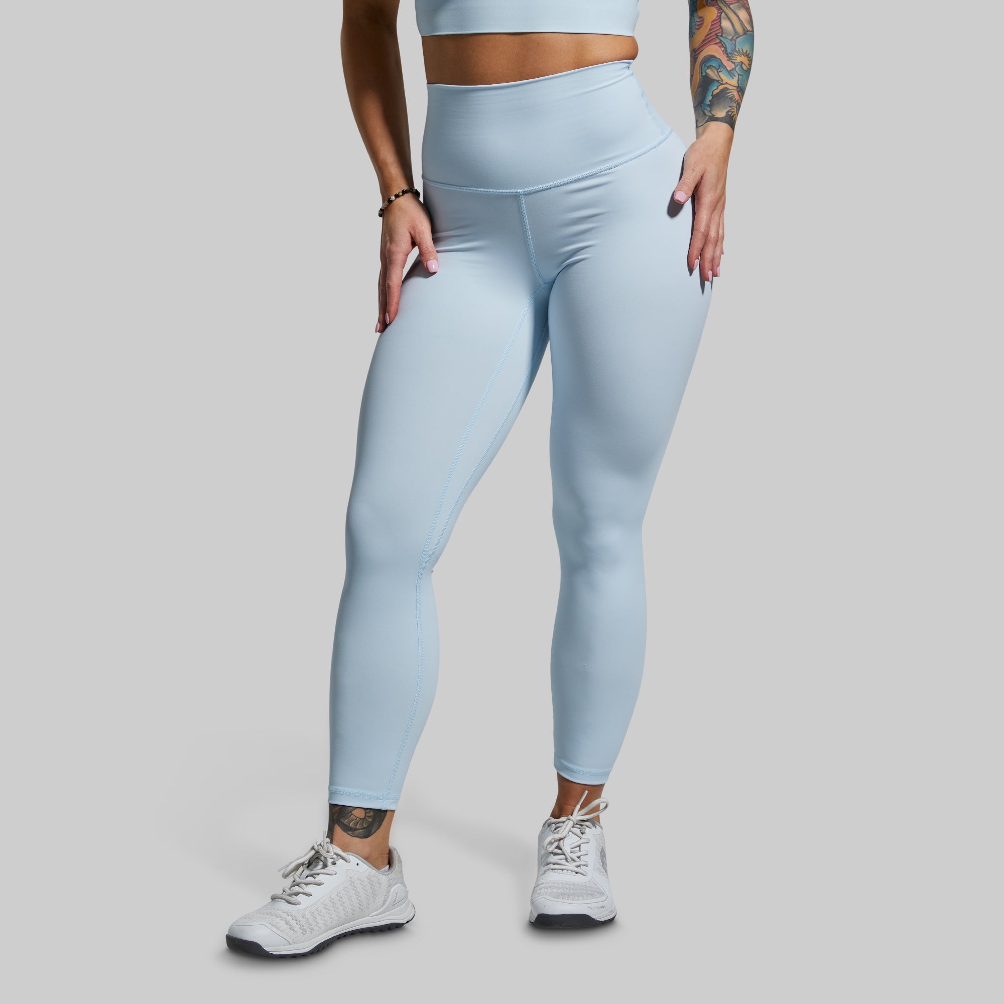 Your Go To Legging 2.0 - High Waist Yoga Pants for Women (Angel Blue) | Perfect for Workouts, Running & Lounge Wear