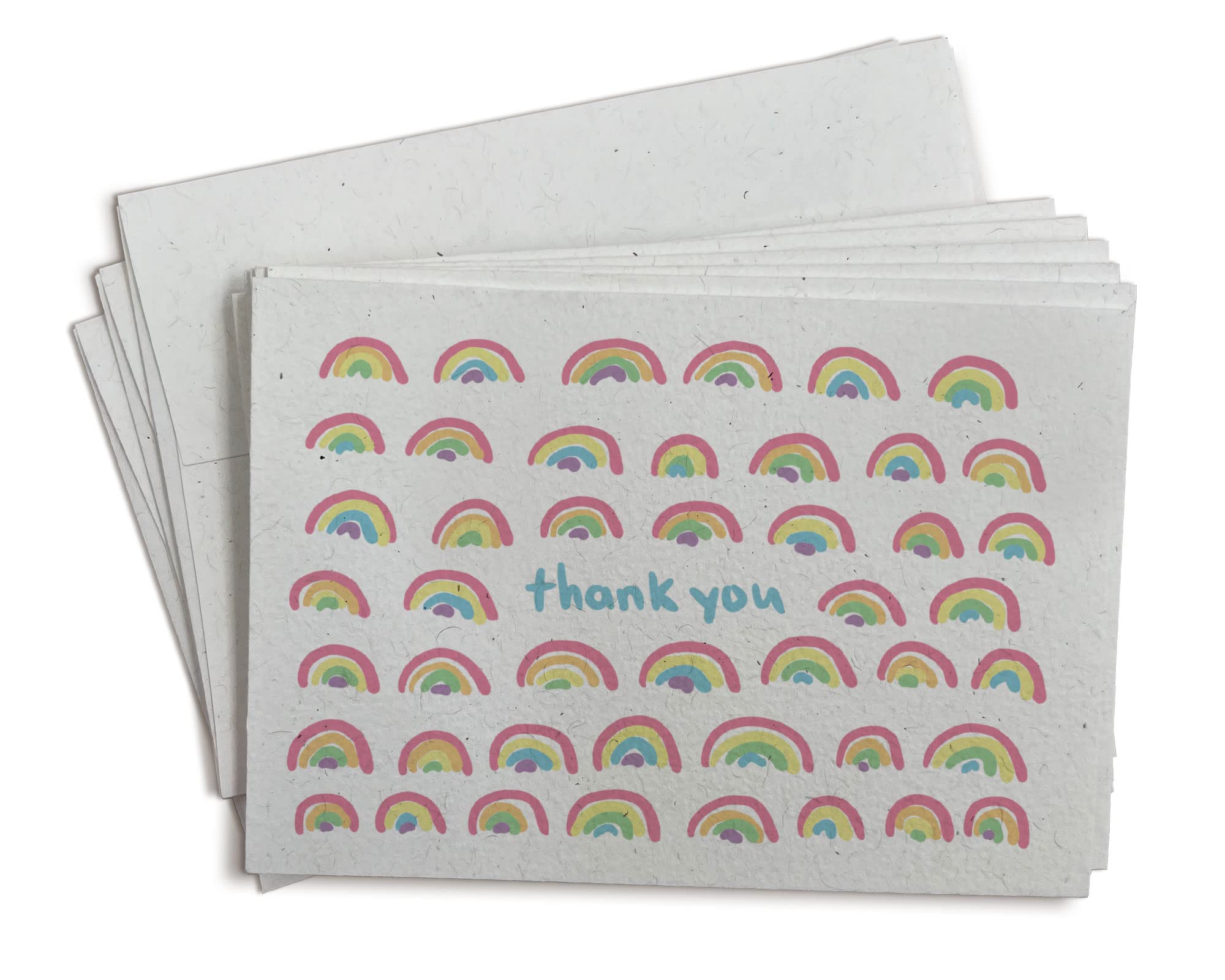 Little Rainbow Thank You Cards - Set of 24 Colorful Greeting Cards with Envelopes | Perfect for Birthday, Wedding, Baby Shower & Appreciation Gifts