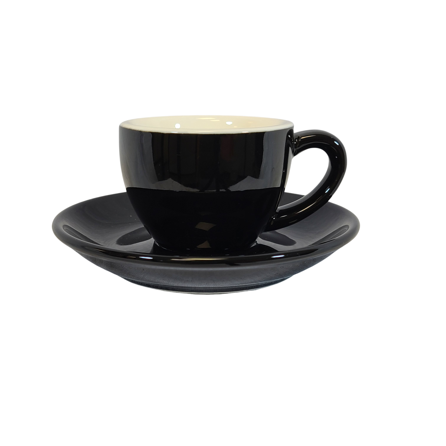 Premium Espresso Cup & Saucer Set - 80ml (2.7oz) Porcelain Coffee Cups with Elegant Design - Perfect for Home, Office, and Cafe Use
