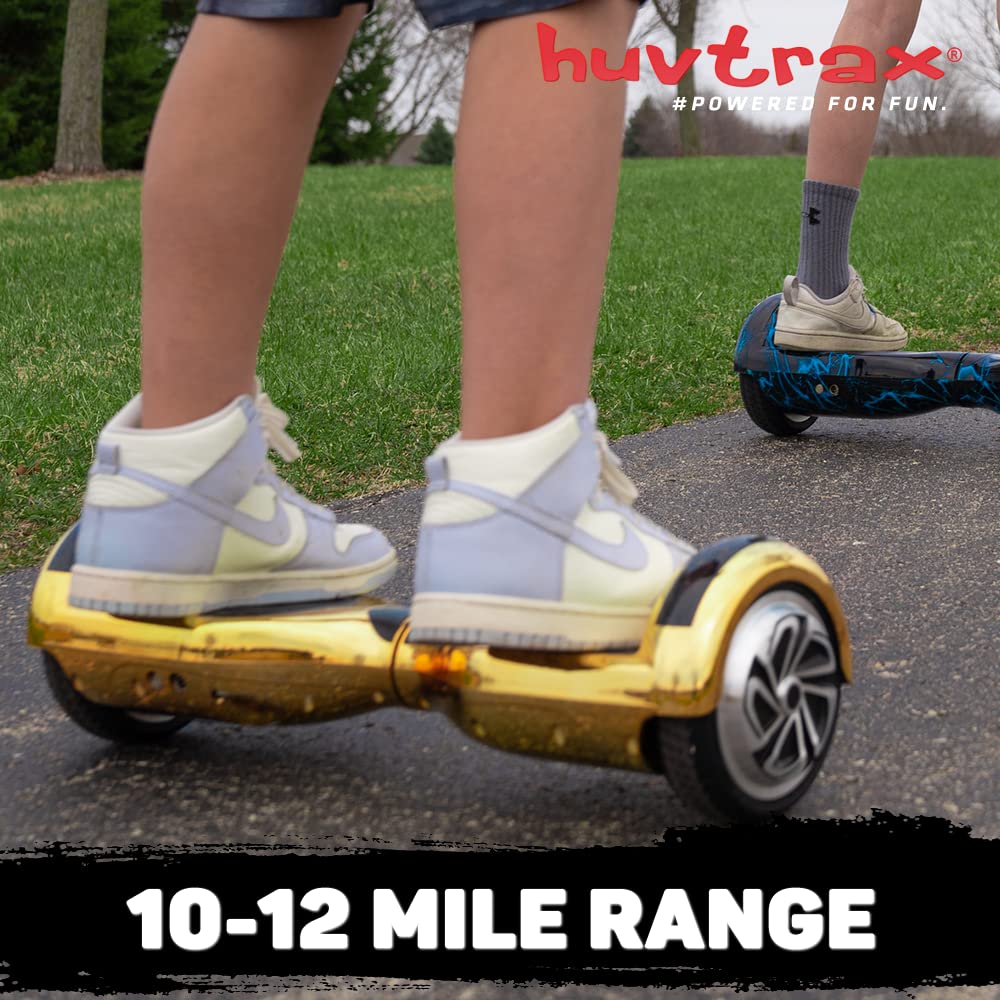 Pink Chrome Hoverboard - 2X Ride Time with Durable Aluminum Wheels, Bluetooth & LED Lights for Kids & Adults up to 220lbs | Perfect for Commuting, Fun Rides & Indoor/Outdoor Use