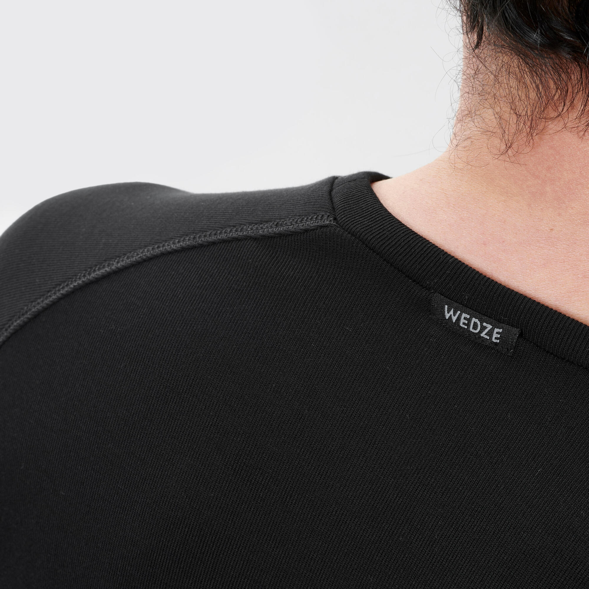 Wedze Men's BL100 Base Layer Top - Thermal Underwear for Cold Weather, Moisture Wicking & Odor Control - Perfect for Skiing, Hiking & Winter Sports