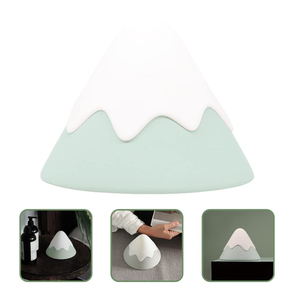 Rechargeable LED Night Light for Kids - Snow Mountain Shaped Nursery Lamp, Bedside Table Lamp for Baby Room | Perfect for Bedtime Stories, Night Feeding & Creating Soothing Atmosphere