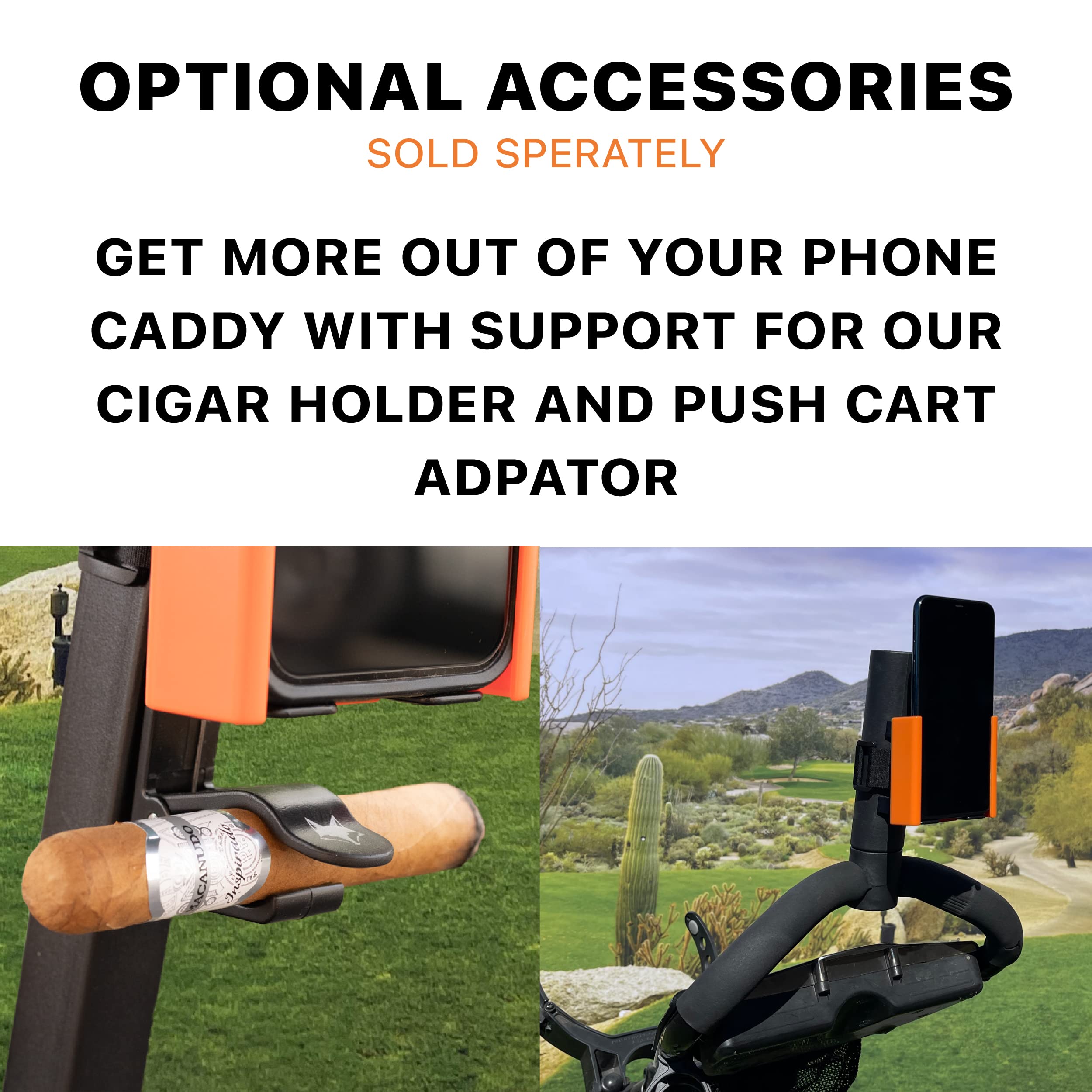 Patriotic Phone Caddy for Golf - Universal Golf Cart Phone Holder Fits iPhone, Samsung & All Smartphones - Perfect for Golfers, 4th of July & Outdoor Events