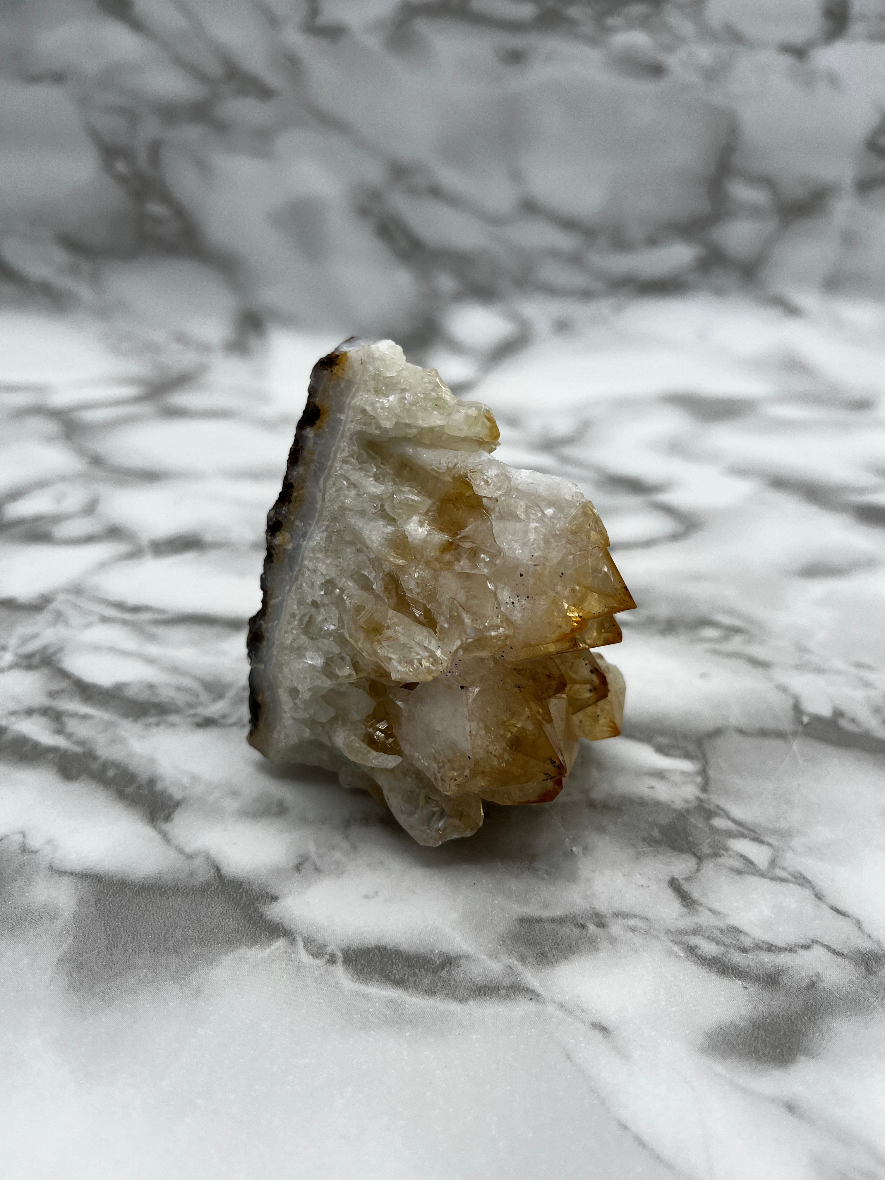 Natural Citrine Crystal Cluster - Healing Stone for Home Decor, Meditation & Energy Cleansing | Perfect for Spiritual Gifts, Yoga Spaces & Feng Shui