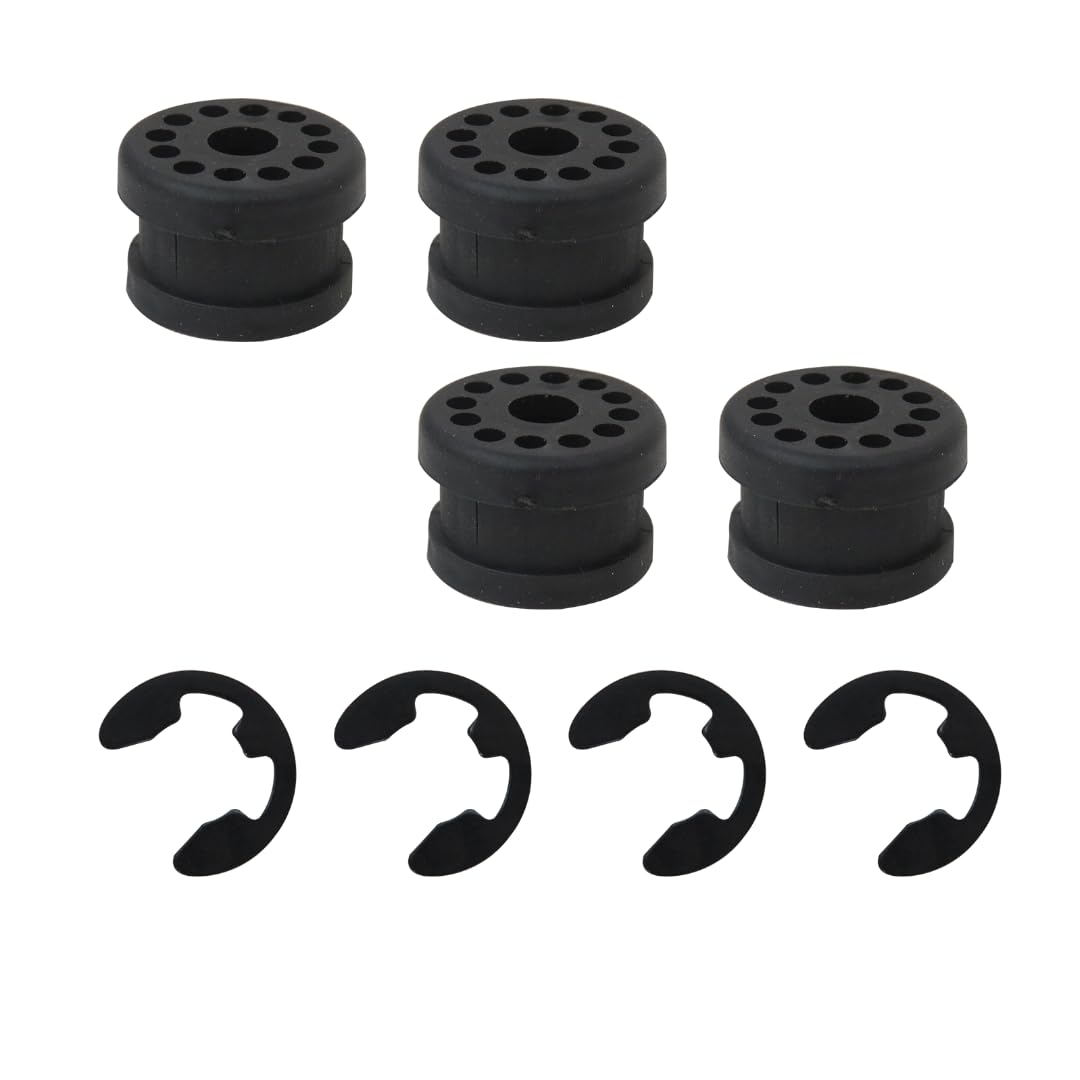 4 Pack Black Bushing Grommet Replacement for Dodge RAM 3500 2014-2018 - Compatible with 68078974AA & 68078975AA - Heavy Duty Suspension Upgrade for Off-Road & Towing