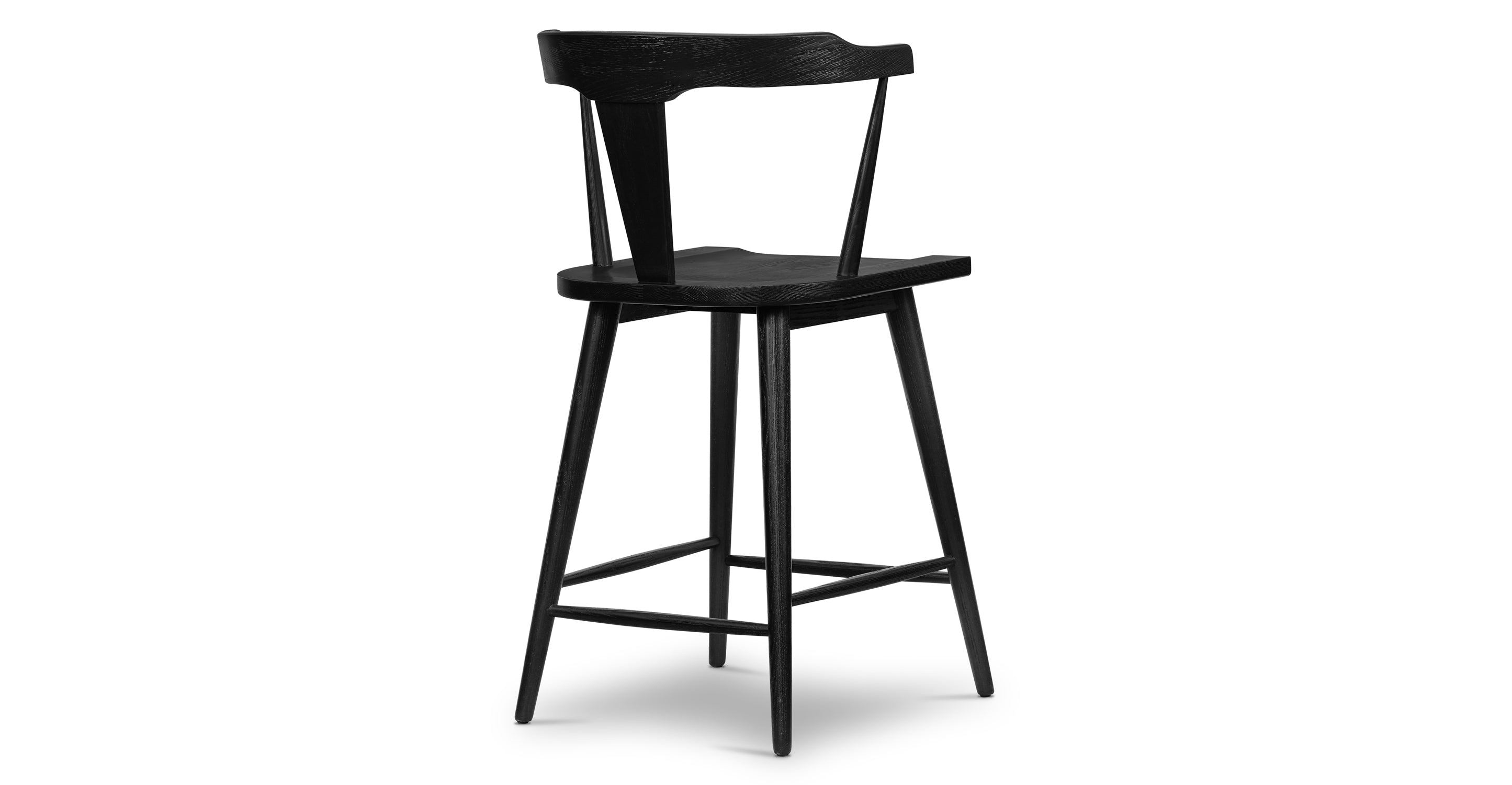 Enzo Counter Stool - Modern Kitchen Bar Stools with Back Support, Adjustable Height for Breakfast Nook, Home Bar & Dining Room Decor
