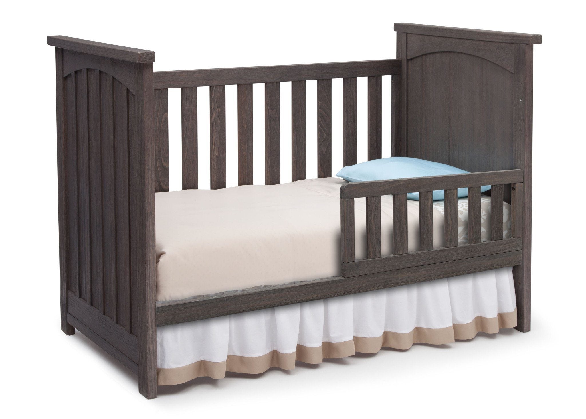 Northbrook 3-in-1 Convertible Baby Crib - Toddler Bed & Daybed - Safe Nursery Furniture for Newborns & Kids - Perfect for Bedrooms, Daycare & Guest Rooms