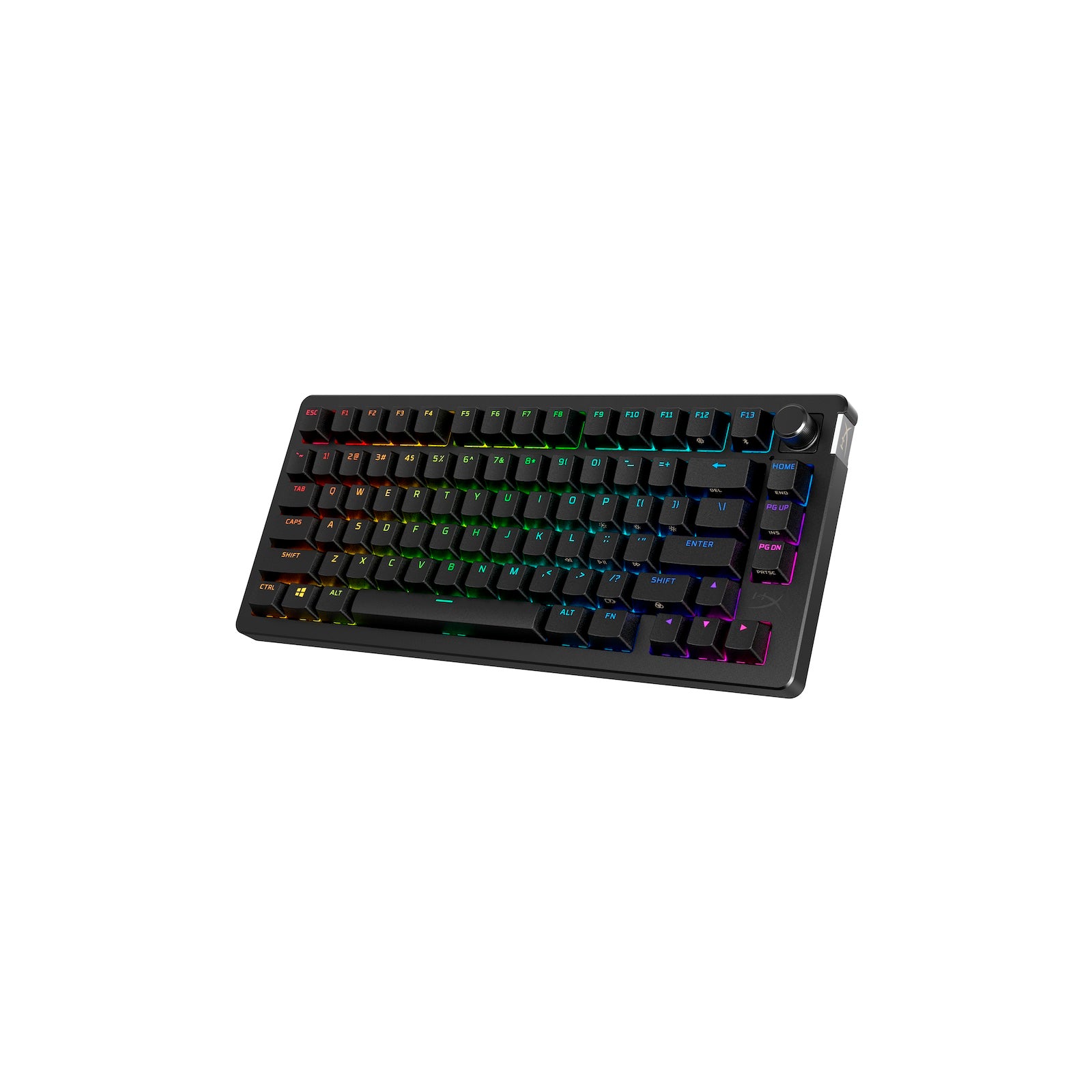 HyperX Alloy Rise 75 Wireless Mechanical Gaming Keyboard - RGB Backlit, Bluetooth/2.4GHz/USB-C Connectivity - Compact 75% Layout for PC, Mac, PS5 - Perfect for Gaming, Office Work & Streaming