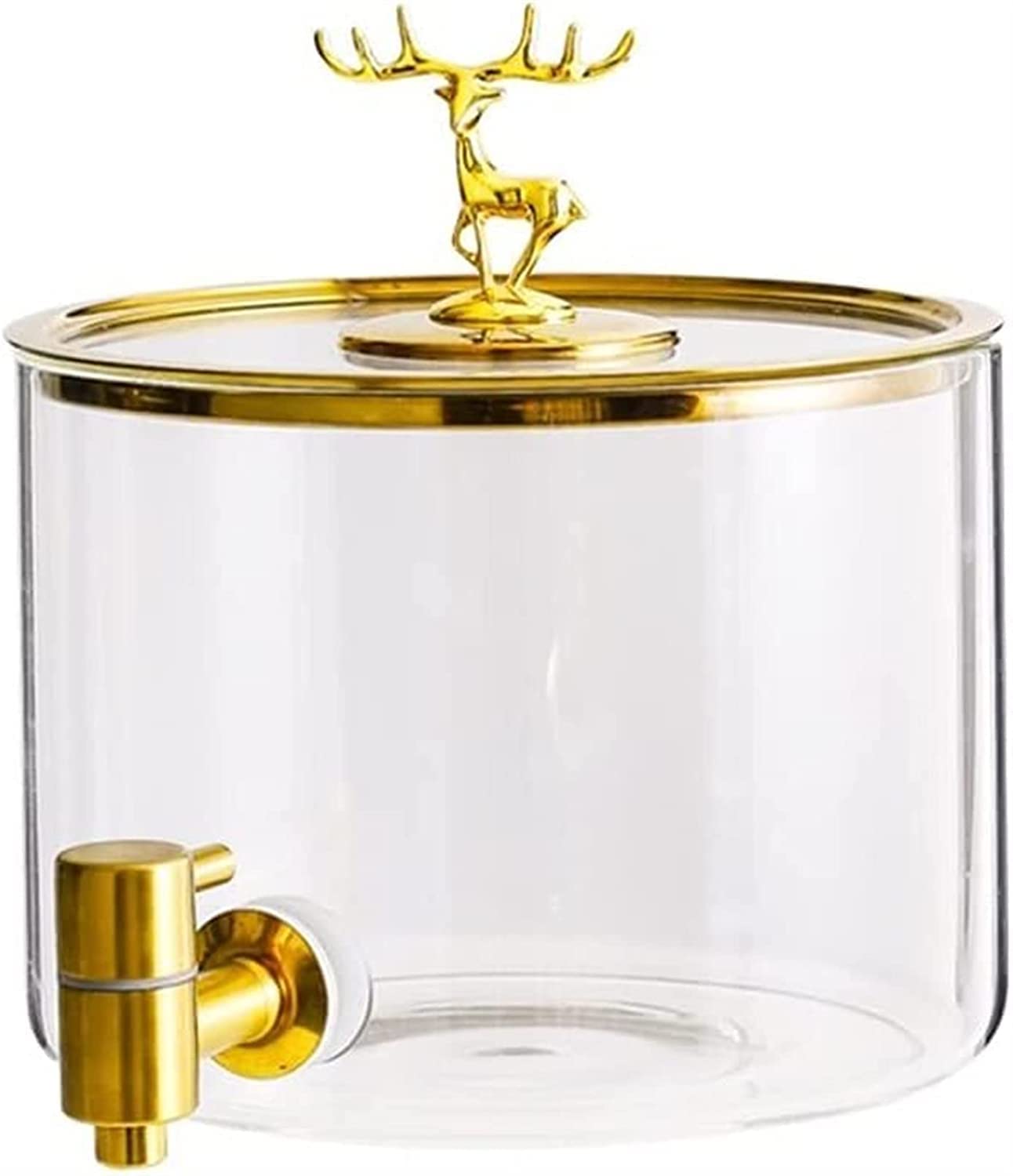 3L Glass Cold Water Dispenser with Faucet - Large Capacity Refrigerator Pitcher for Iced Tea, Lemonade & Summer Drinks - Perfect for Parties, BBQs & Office Use