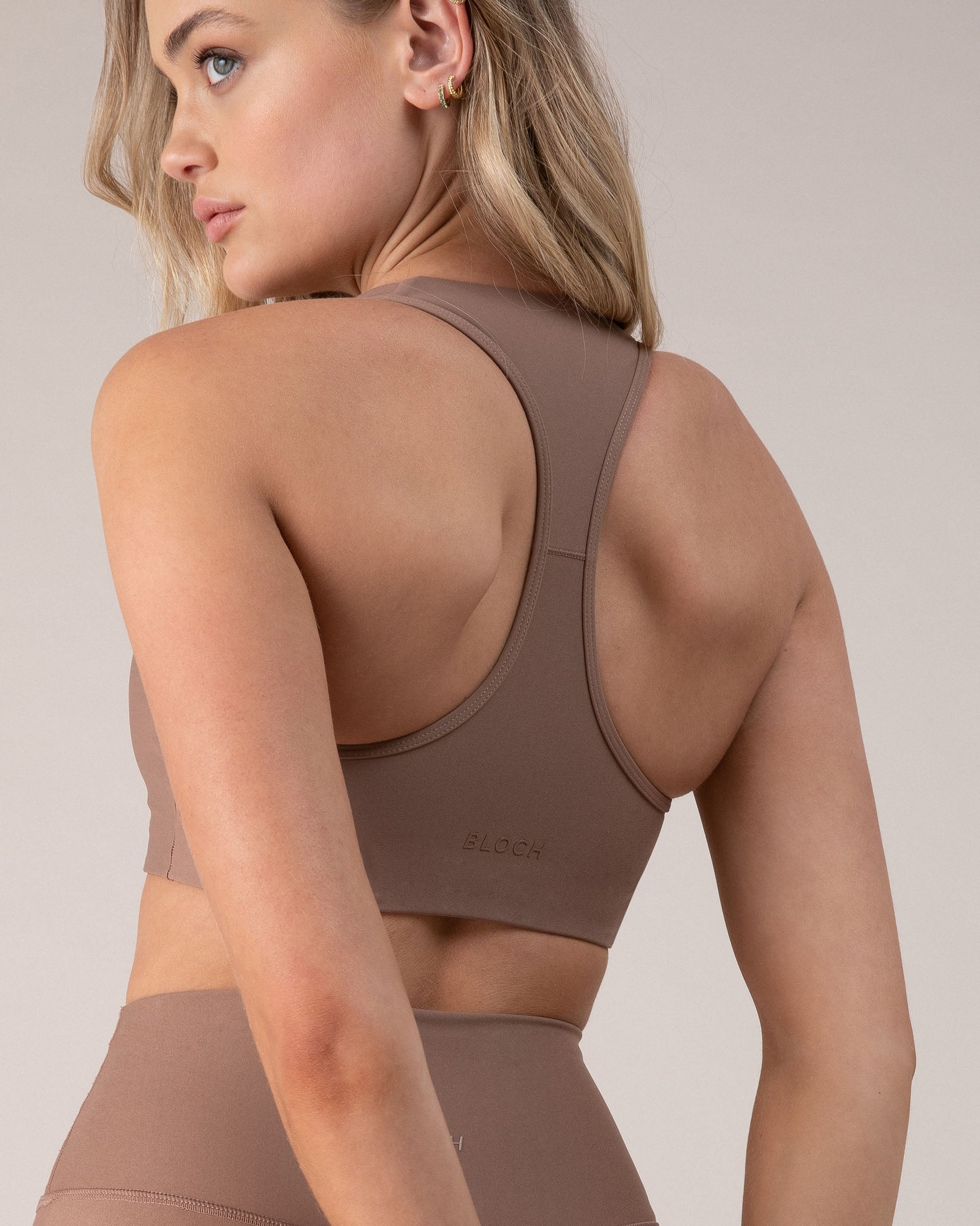BLOCH Sculpt Racerback Sports Bra - High Support Workout Top for Yoga, Pilates & Gym - Women's Athletic Activewear