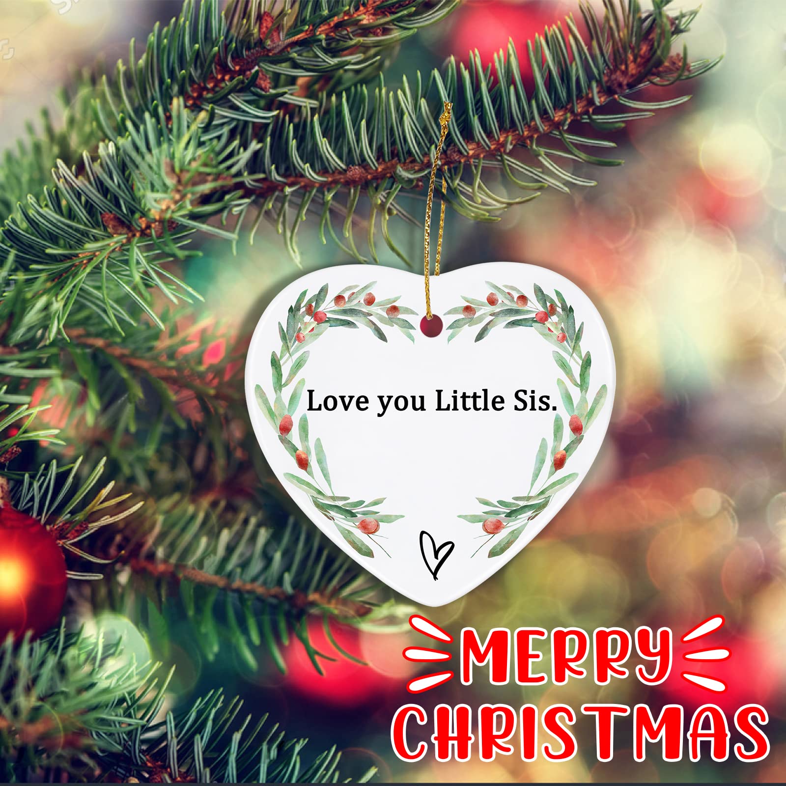 Thoughtful Sister Gifts - Jocidea Keepsake Ornament for Birthday, Christmas & Special Occasions | Unique Sister-in-Law Present, Women's Gift Idea for Home Decor & Sentimental Moments