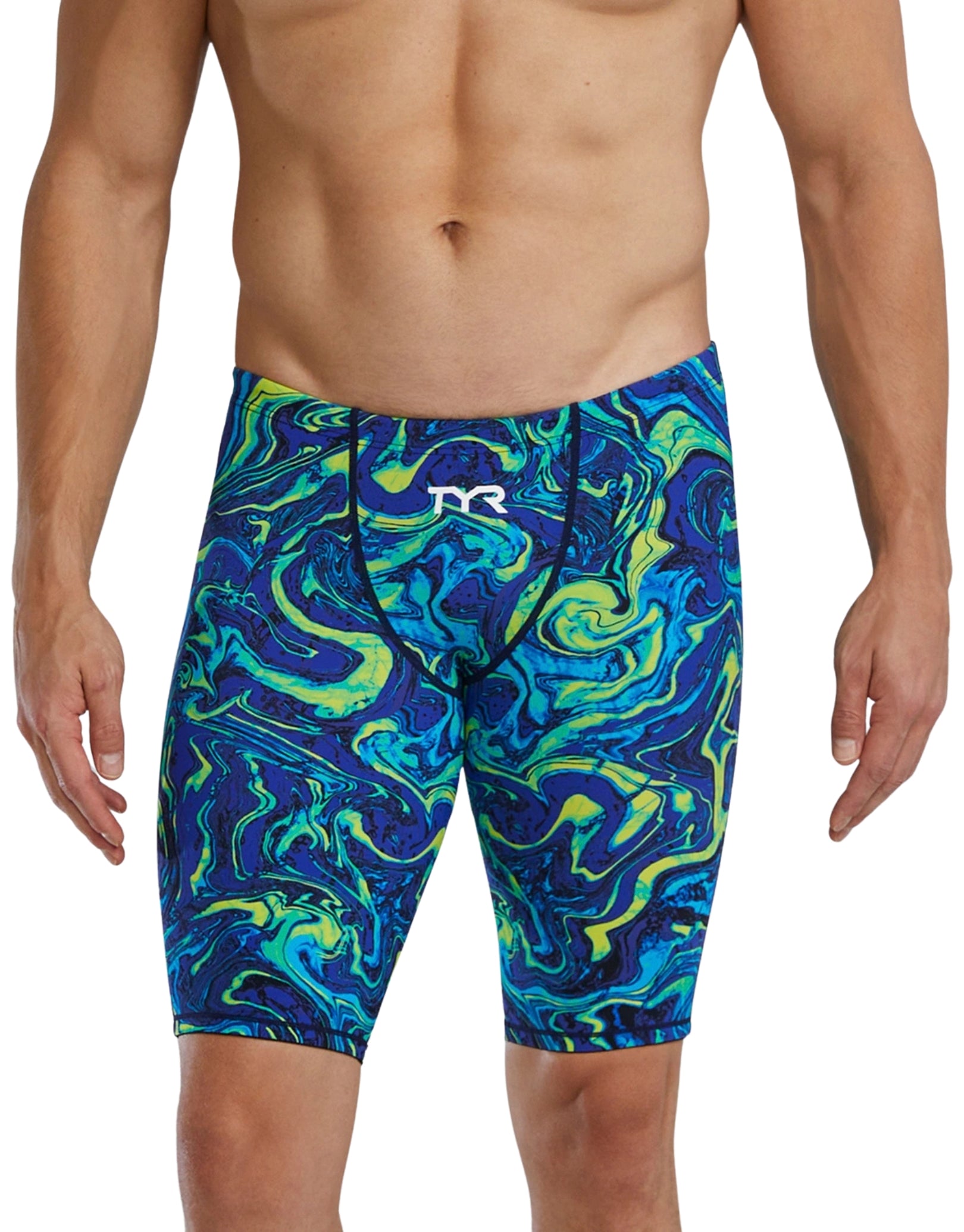 Thresher Hyperblitz Swim Jammer Limited Edition - Blue/Green Competition Swimwear for Competitive Swimming & Water Sports