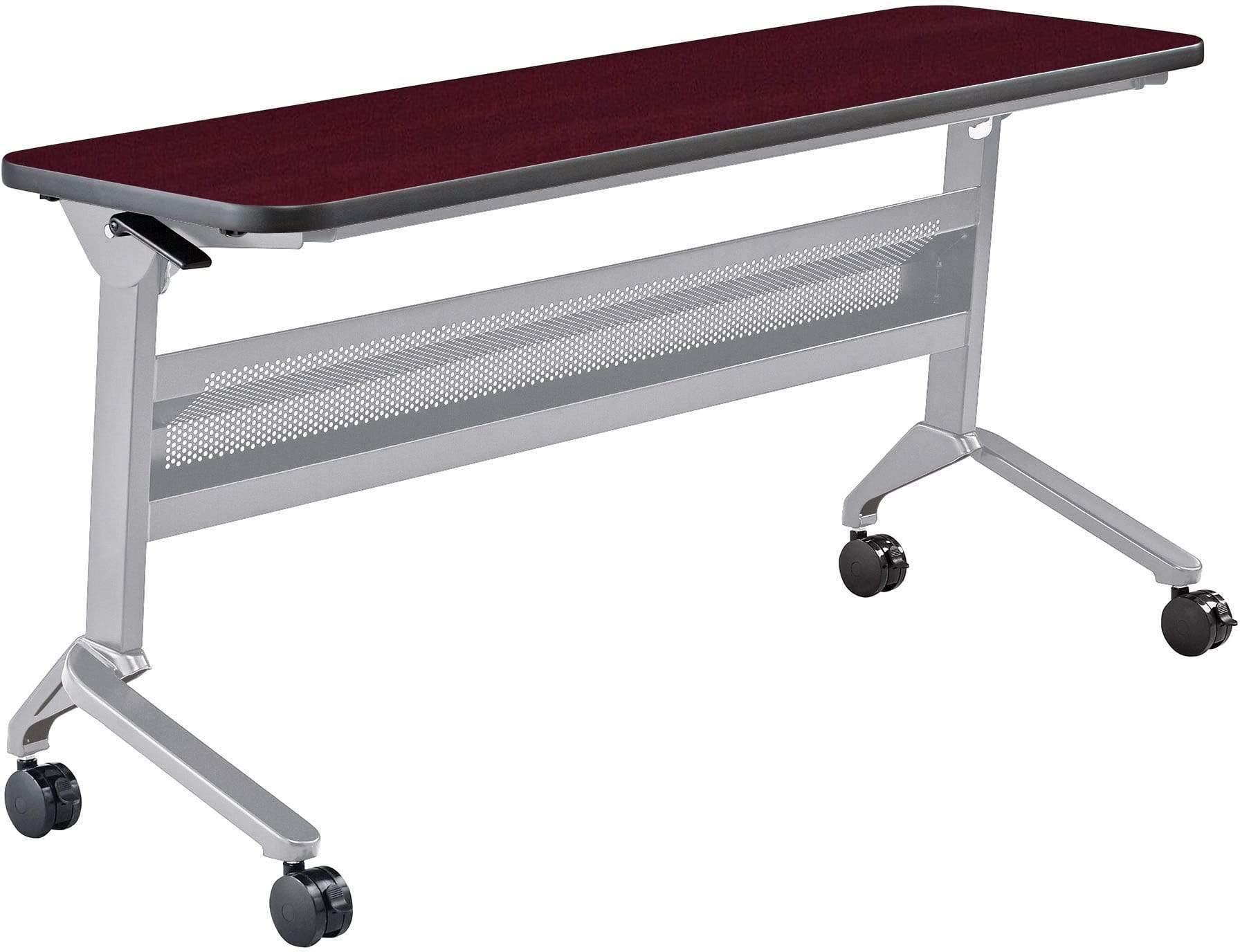 Safco Flip N Go 18 x 60 Inch Rectangular Training Table - Portable Folding Conference Table for Office, Classroom & Meetings [LF1860T] - Perfect for Training Sessions, Workshops & Collaborative Workspaces