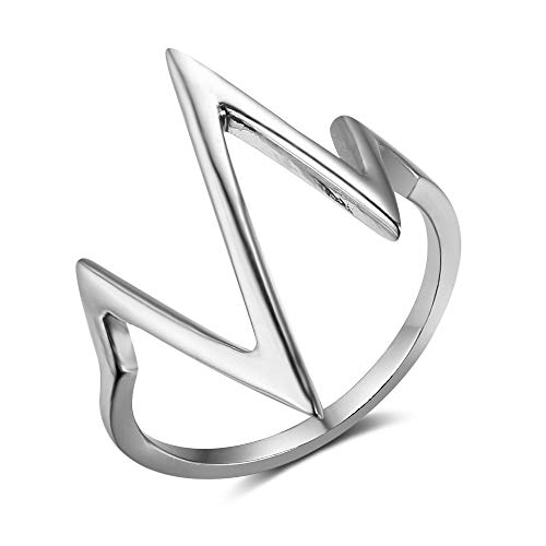 Sterling Silver Heartbeat Ring for Couples - EKG Heartbeat Wedding Band for Women & Men - Romantic Anniversary Gift for Girlfriend, Boyfriend or Wife - Perfect for Valentine's Day, Engagement & Everyday Wear