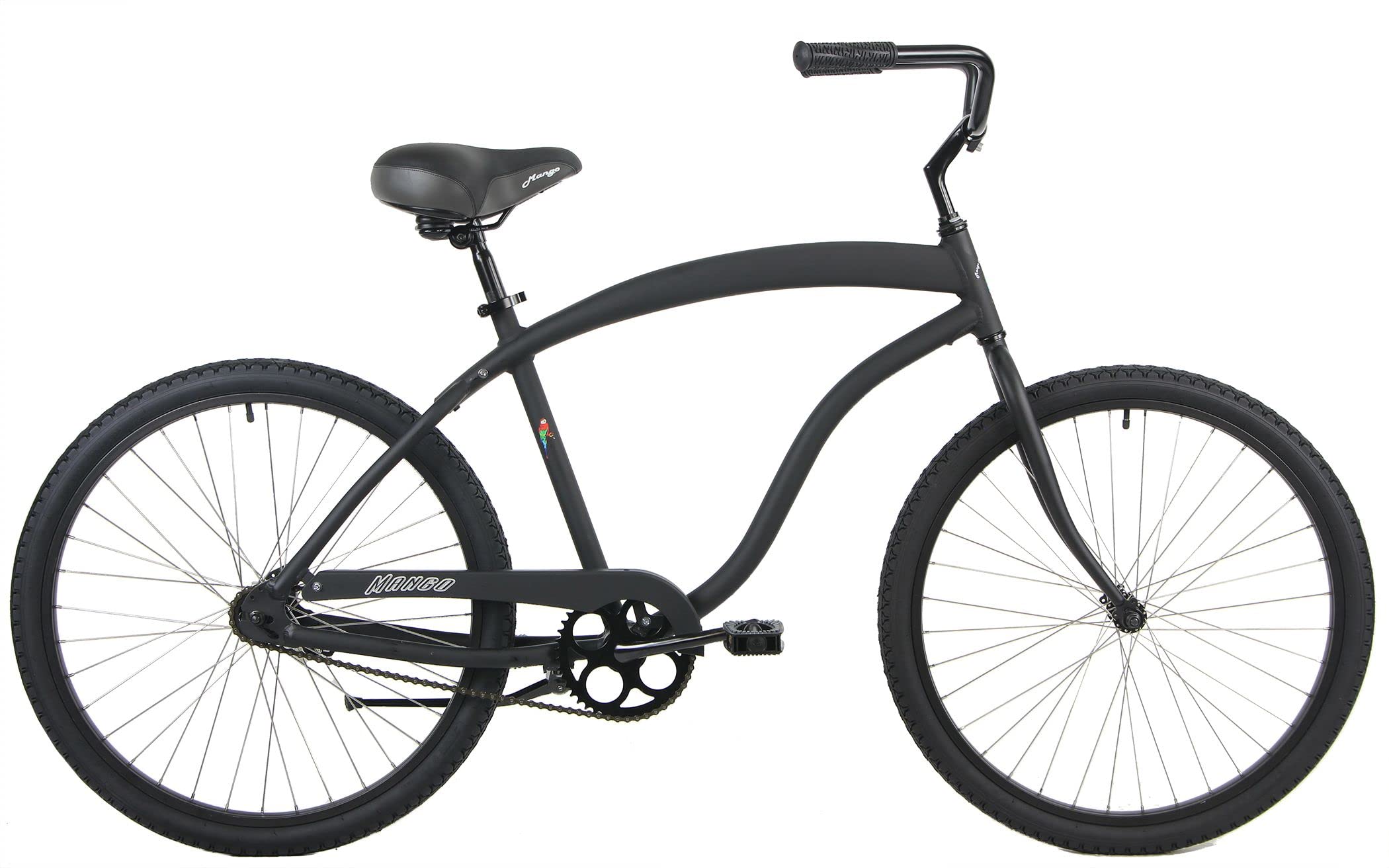 Beach Mango Toucan Cruiser Bike - Rust Proof Aluminum Frame, Lightweight Single Speed Bicycle for Men & Women - Perfect for Beach Rides, Boardwalk Cruising & City Commuting