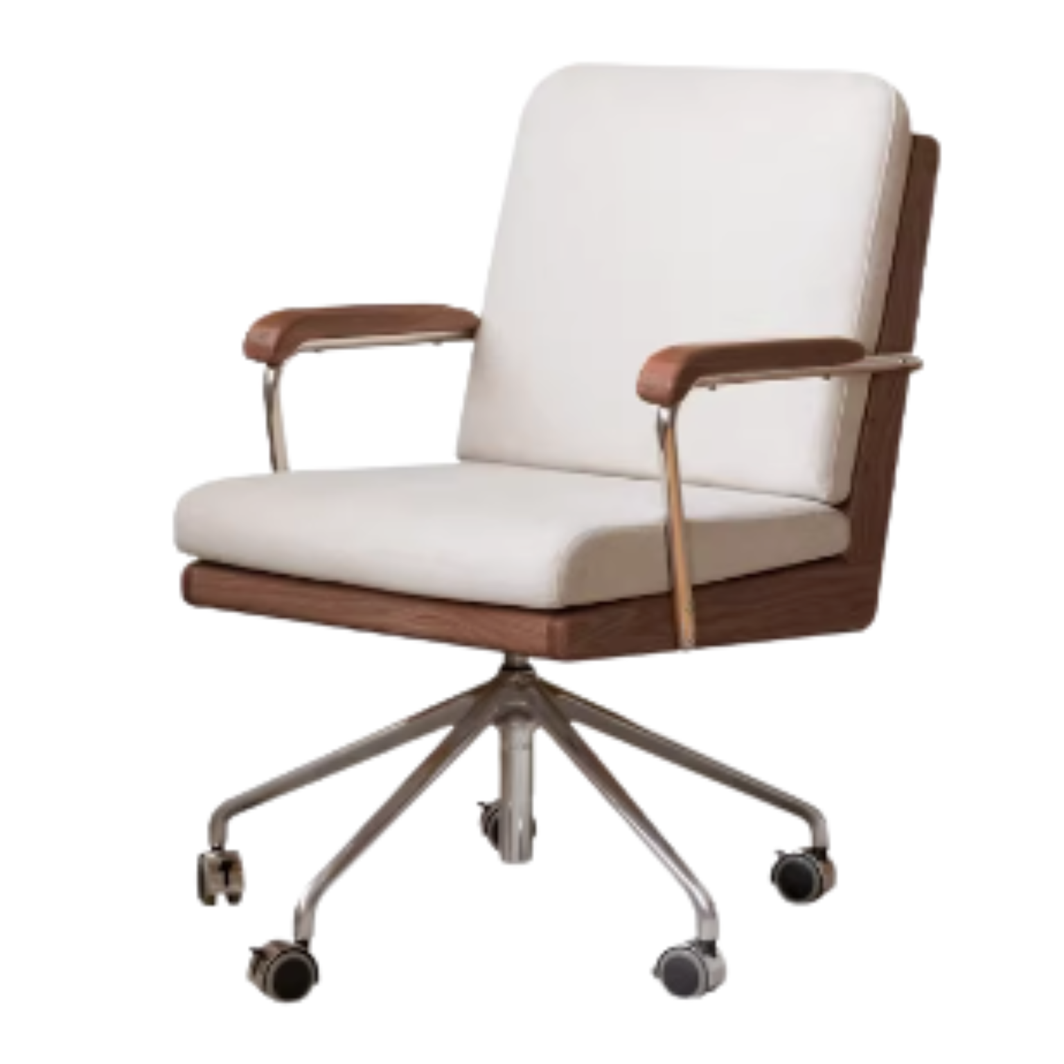 Premium Oak Solid Wood Office Chair with Lumbar Support - Ergonomic Design for Home & Office Workspaces, Conference Rooms, and Study Areas