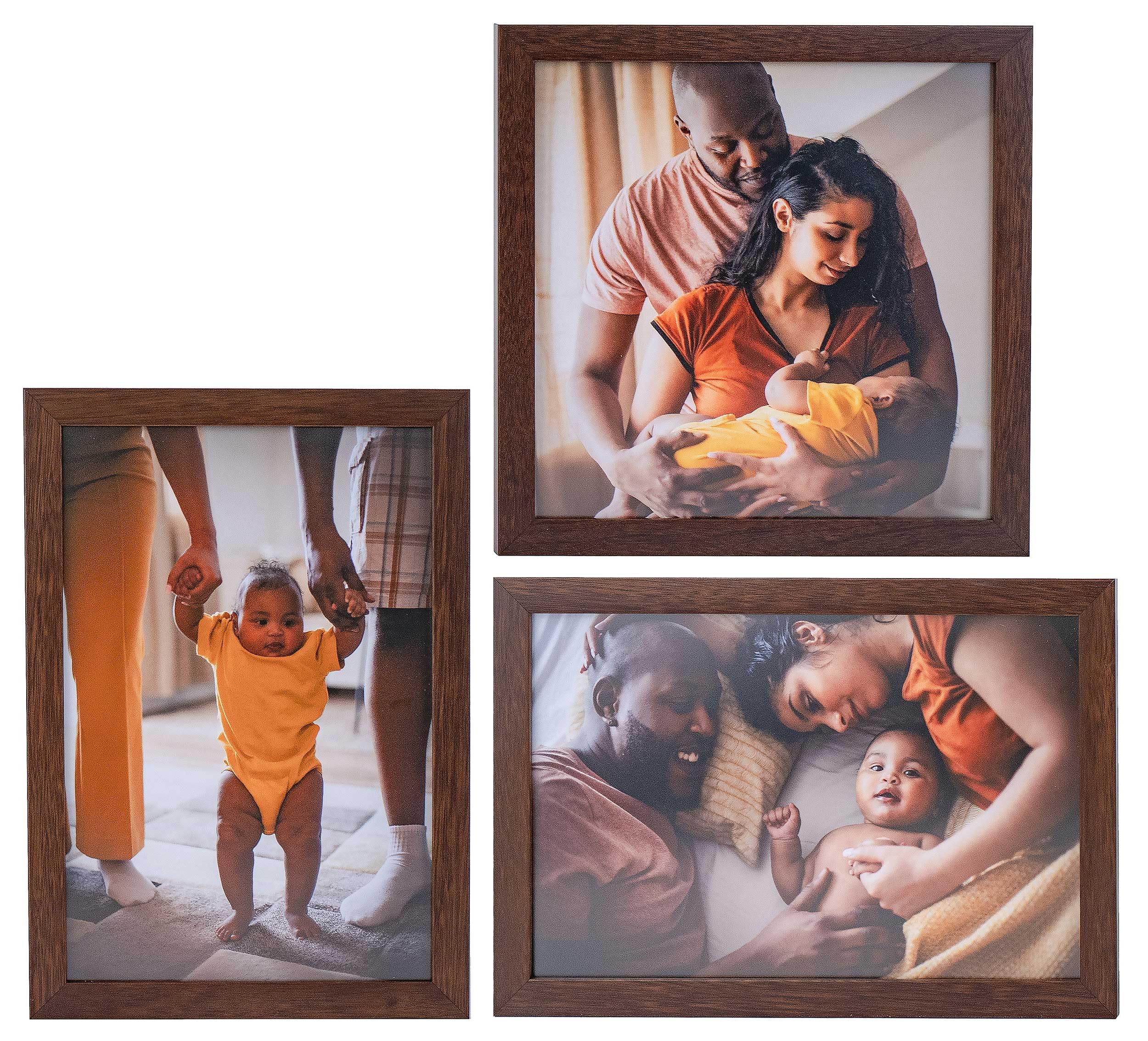CountryArtHouse 41x29 Inch Solid Mahogany Wood Picture Frame with UV Acrylic Plexiglass, Acid-Free Foam Backing & Hanging Hardware - Premium Brown Wooden Photo Frame for Wall Display, Artwork Preservation, Home & Office Decor