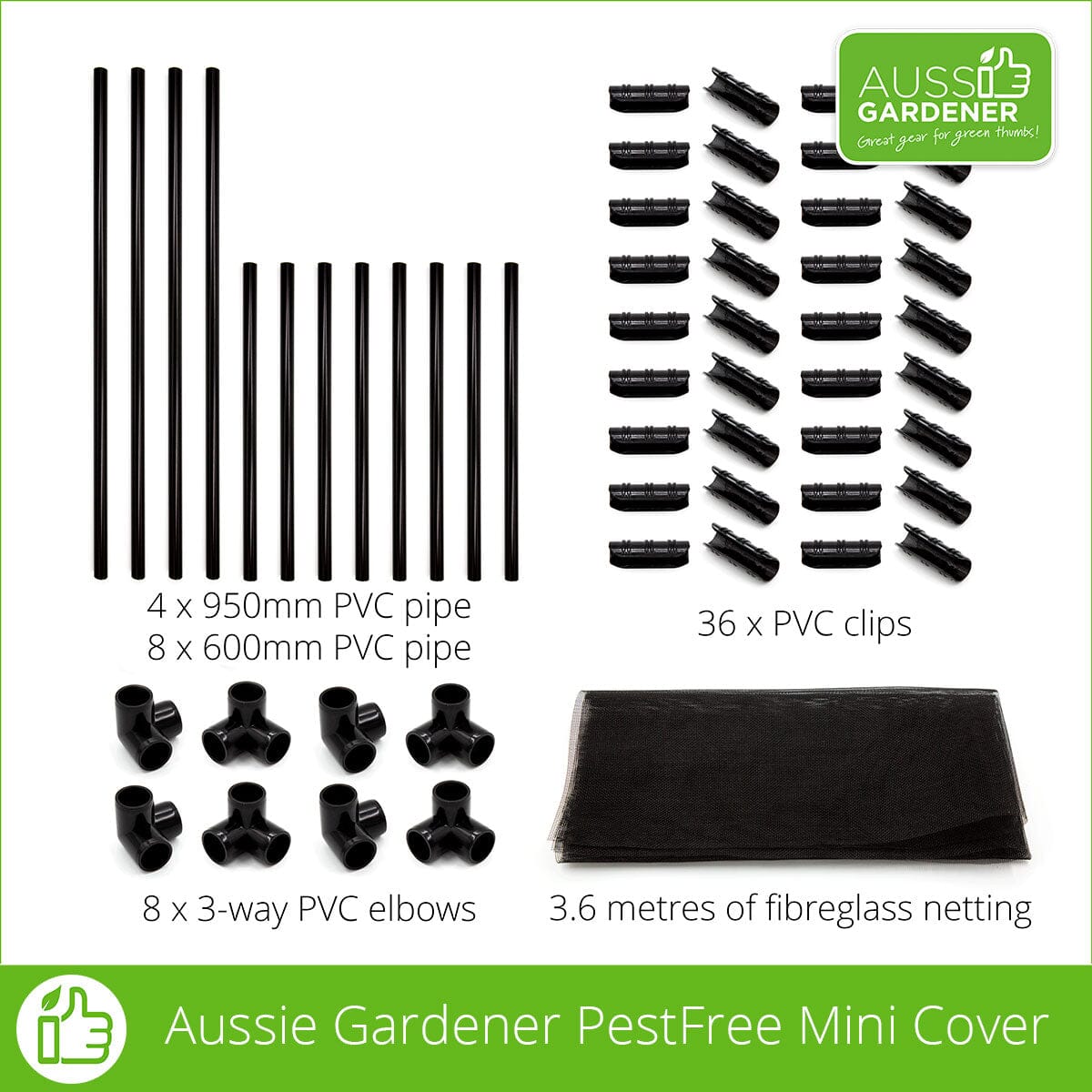 Aussie Gardener Mega Veggie Garden Kit - Complete Organic Vegetable Growing Set for Home Gardening - Perfect for Backyards, Patios & Indoor Herb Gardens