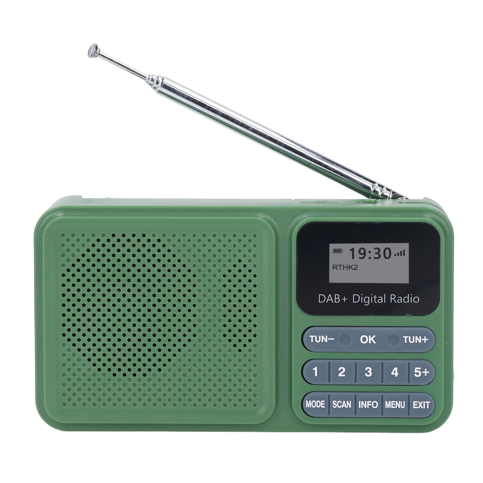 Portable Solar-Powered DAB Digital Radio with Bluetooth Speaker - 3W Stereo Sound, 1200mAh Rechargeable Battery, USB Music Playback | Perfect for Outdoor Camping, Beach Parties & Home Use