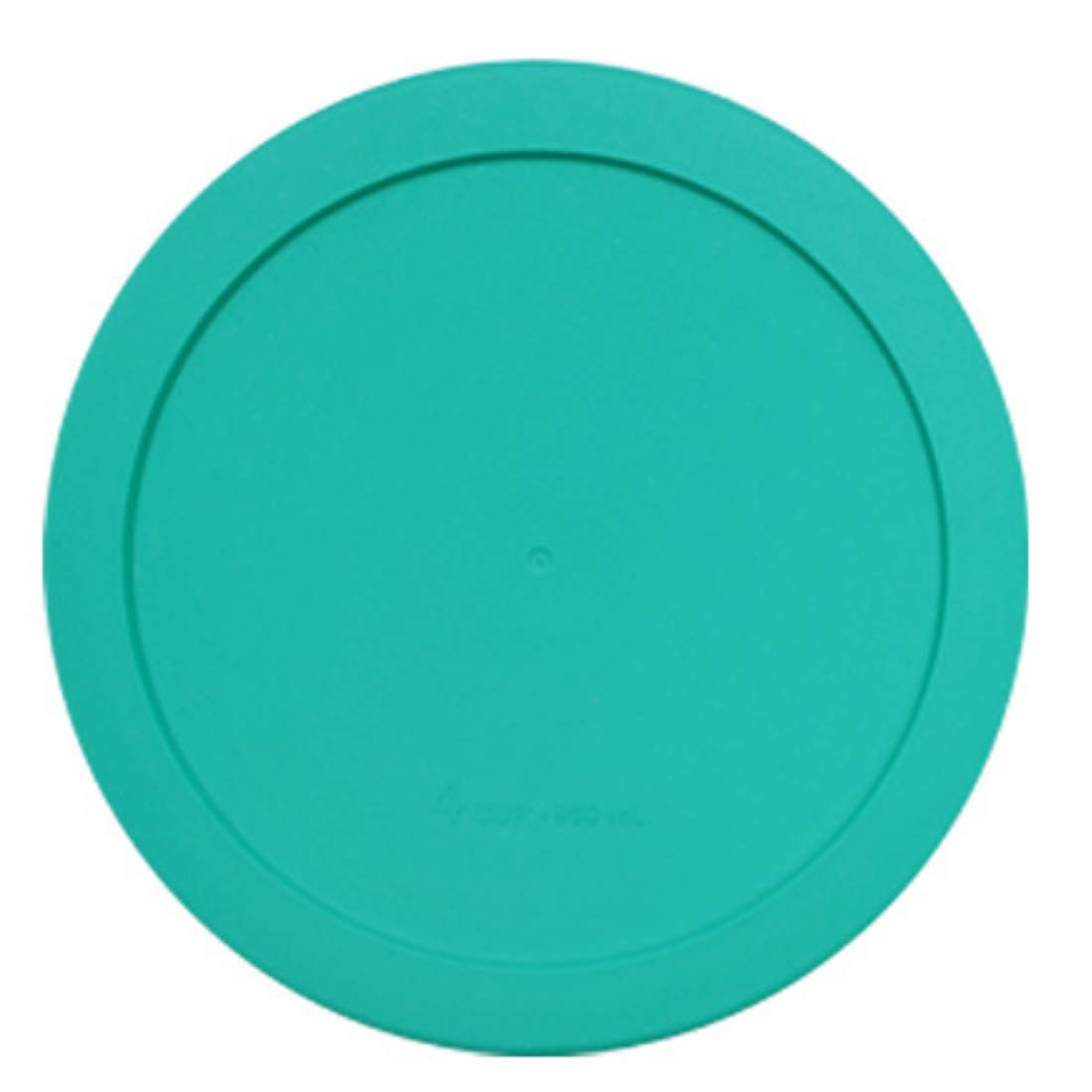 Pyrex and Anchor Round Glass Container Lids (4-Cup, Green, 4-Pack) - Airtight Food Storage for Meal Prep, Leftovers & Pantry Organization