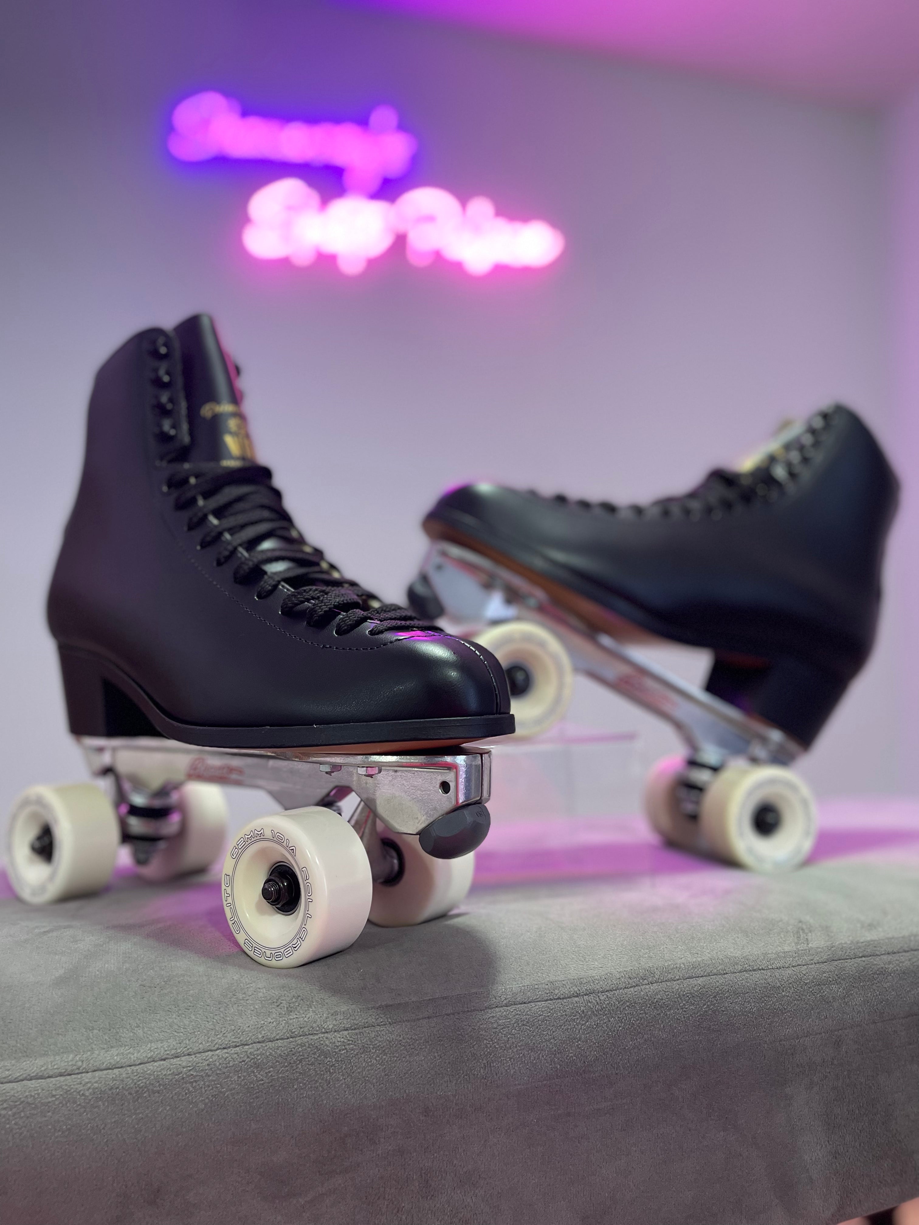 WIFA Black All Leather Prima Intermediate Figure Skating Boots – Premium Quality for Competitive Skaters – Perfect for Ice Shows, Training & Performances