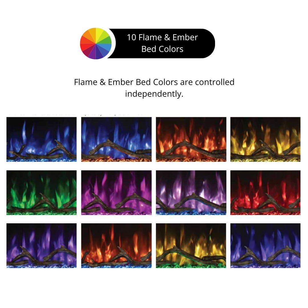 Modern Flames Spectrum Slimline Built-in/Wall Mounted Electric Fireplace - 50