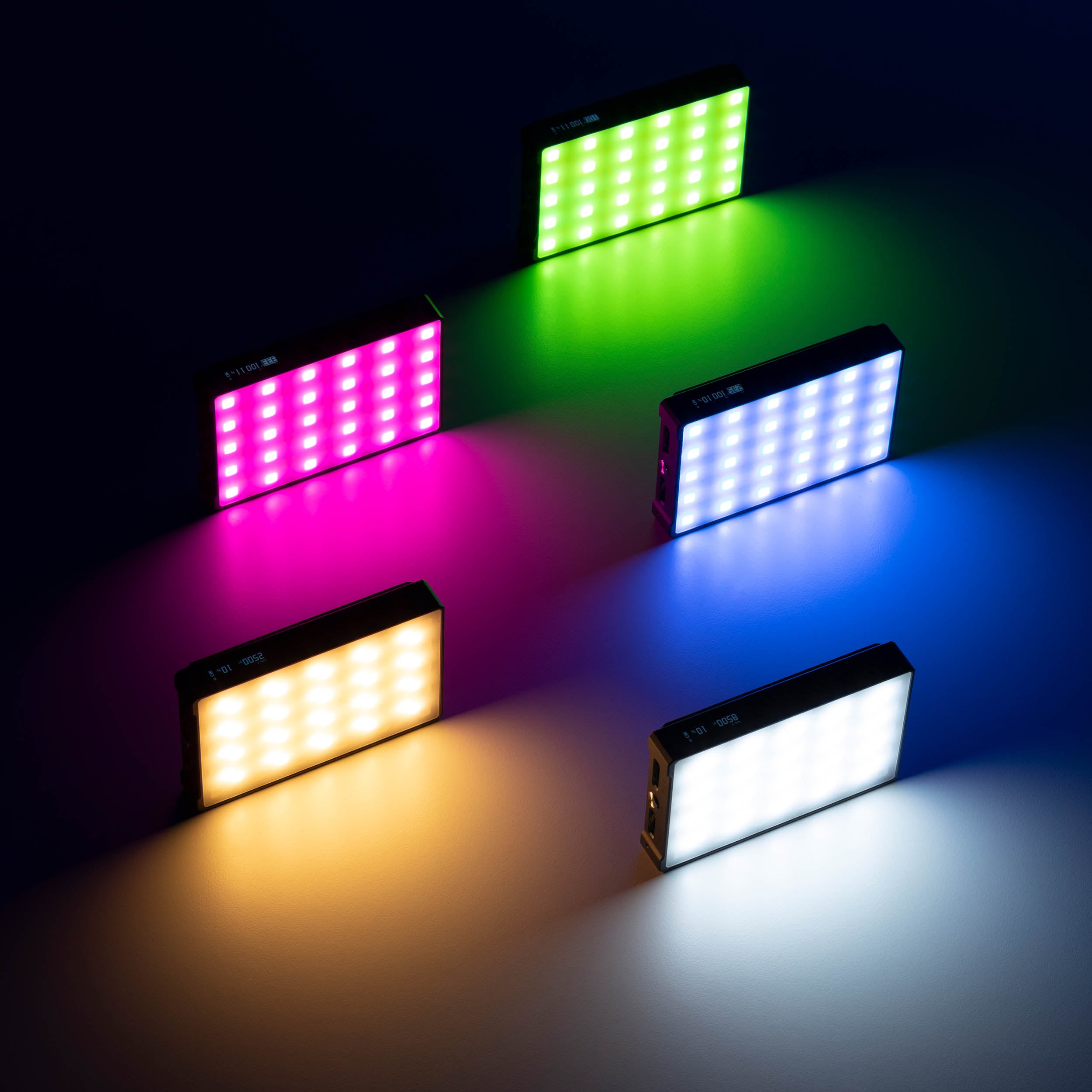 KNOWLED C5R Portable RGBWW LED Panel with Rechargeable Battery - Perfect for Photography, Video Lighting, and Home Decoration